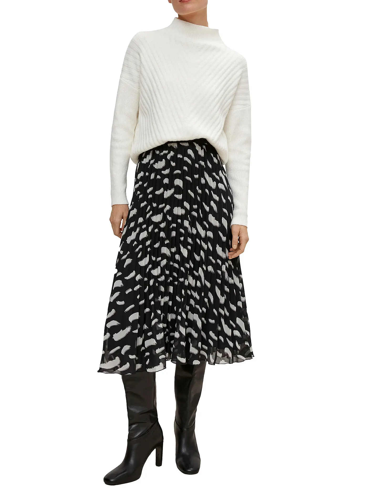 COMMA | Pullover | weiss