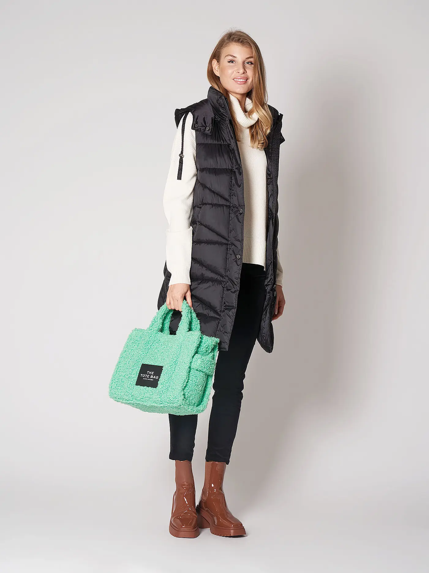 COMMA | Steppgilet | schwarz