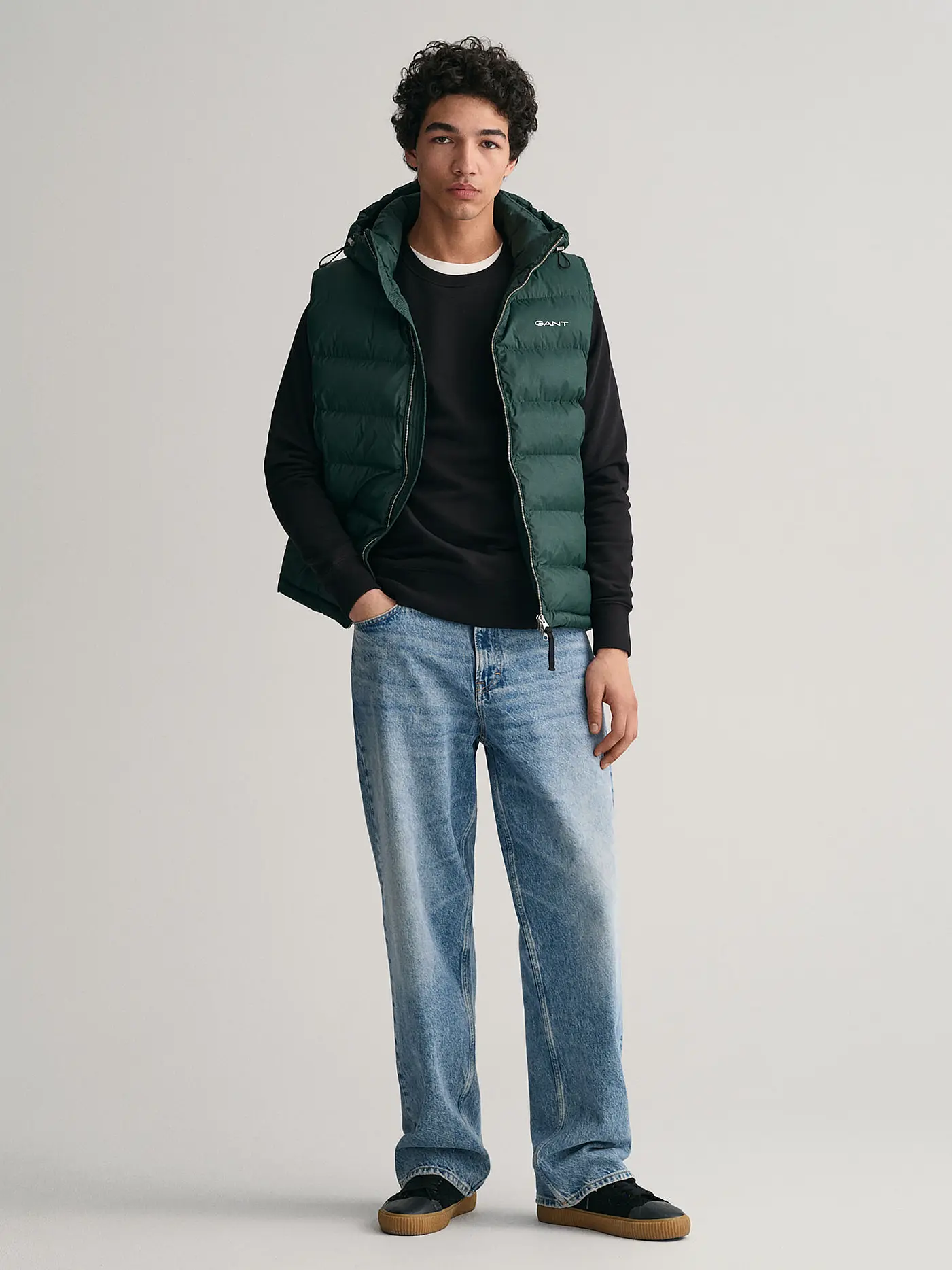 GANT | Steppgilet | dunkelgrün