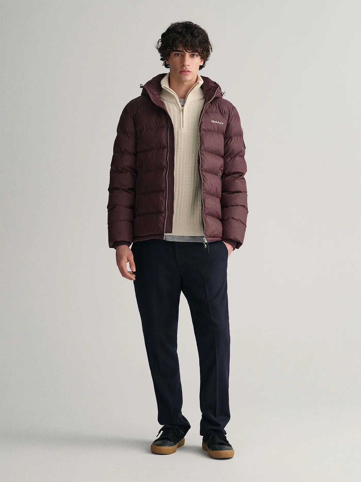 GANT | Steppjacke | dunkelrot