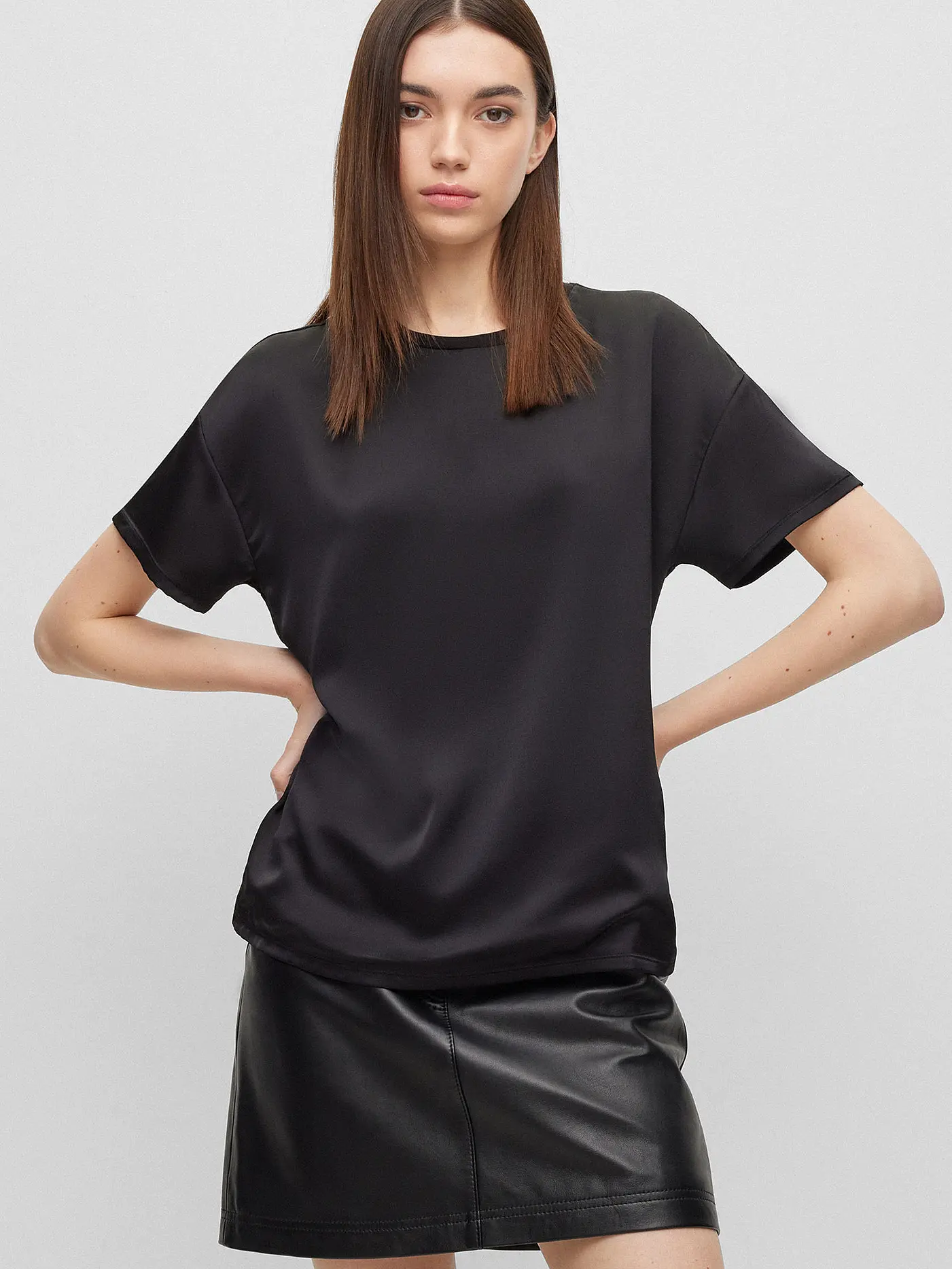 HUGO | Blusenshirt | schwarz