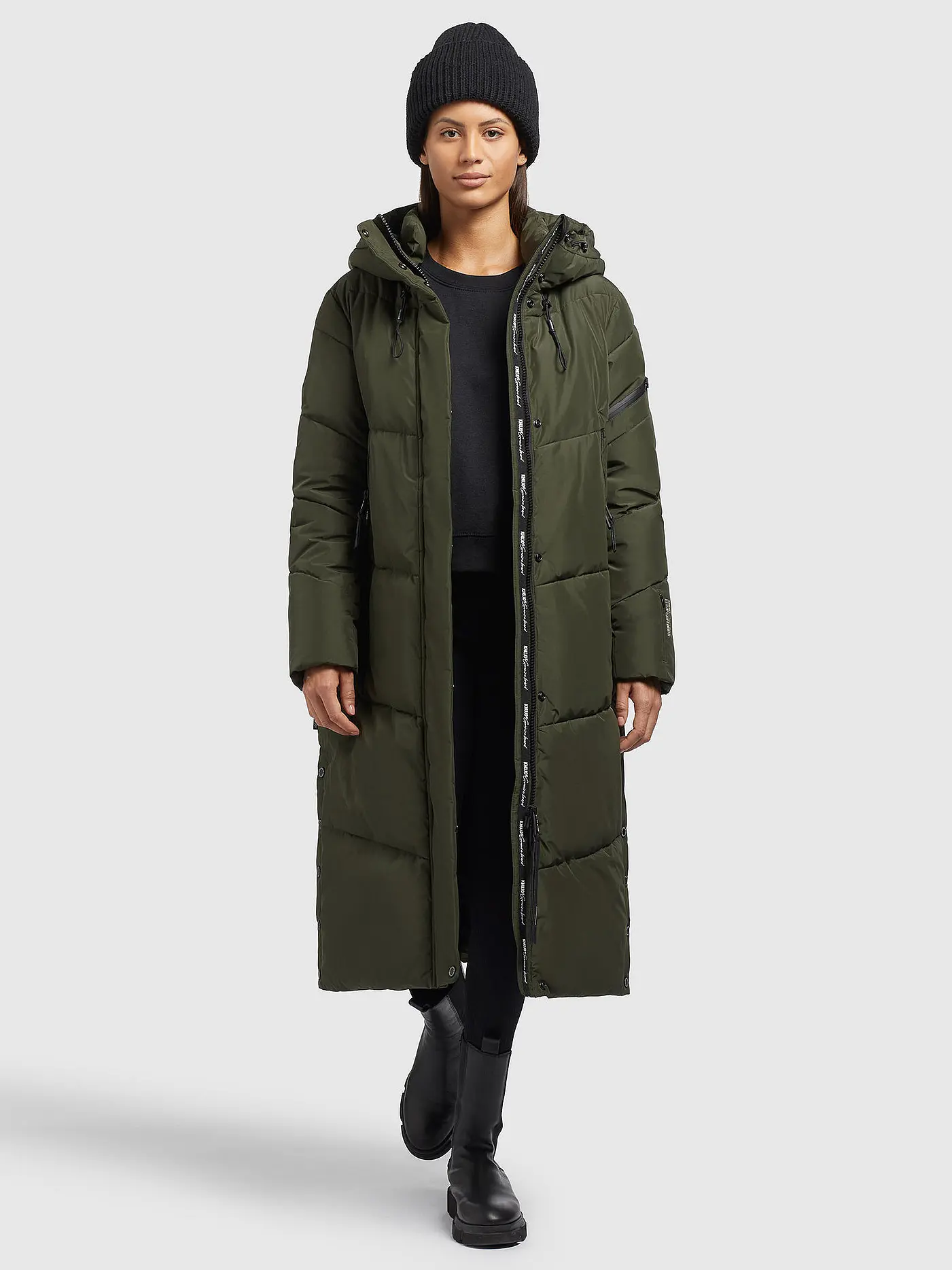 KHUJO | Steppmantel | olive