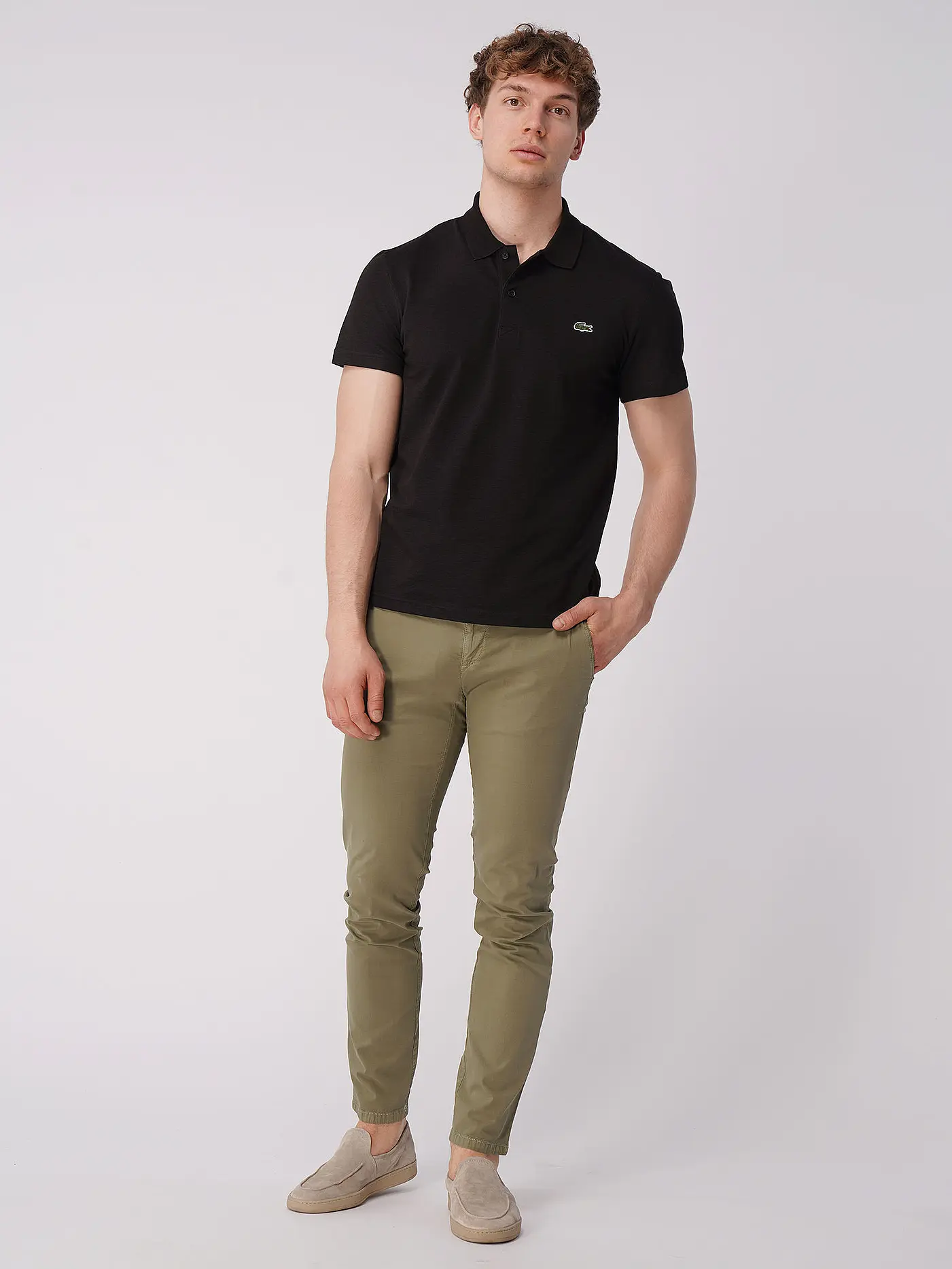 LACOSTE | Poloshirt | schwarz