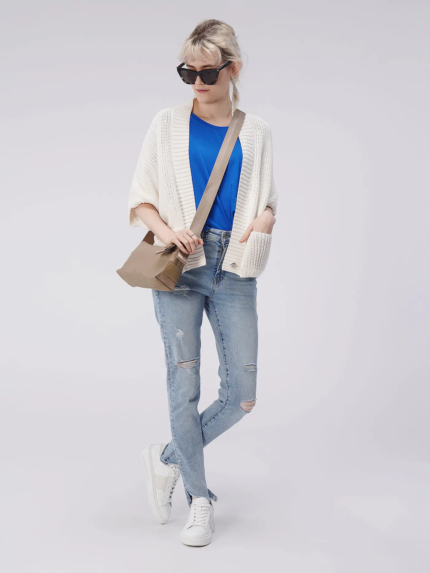 LANIUS | Strickjacke | creme