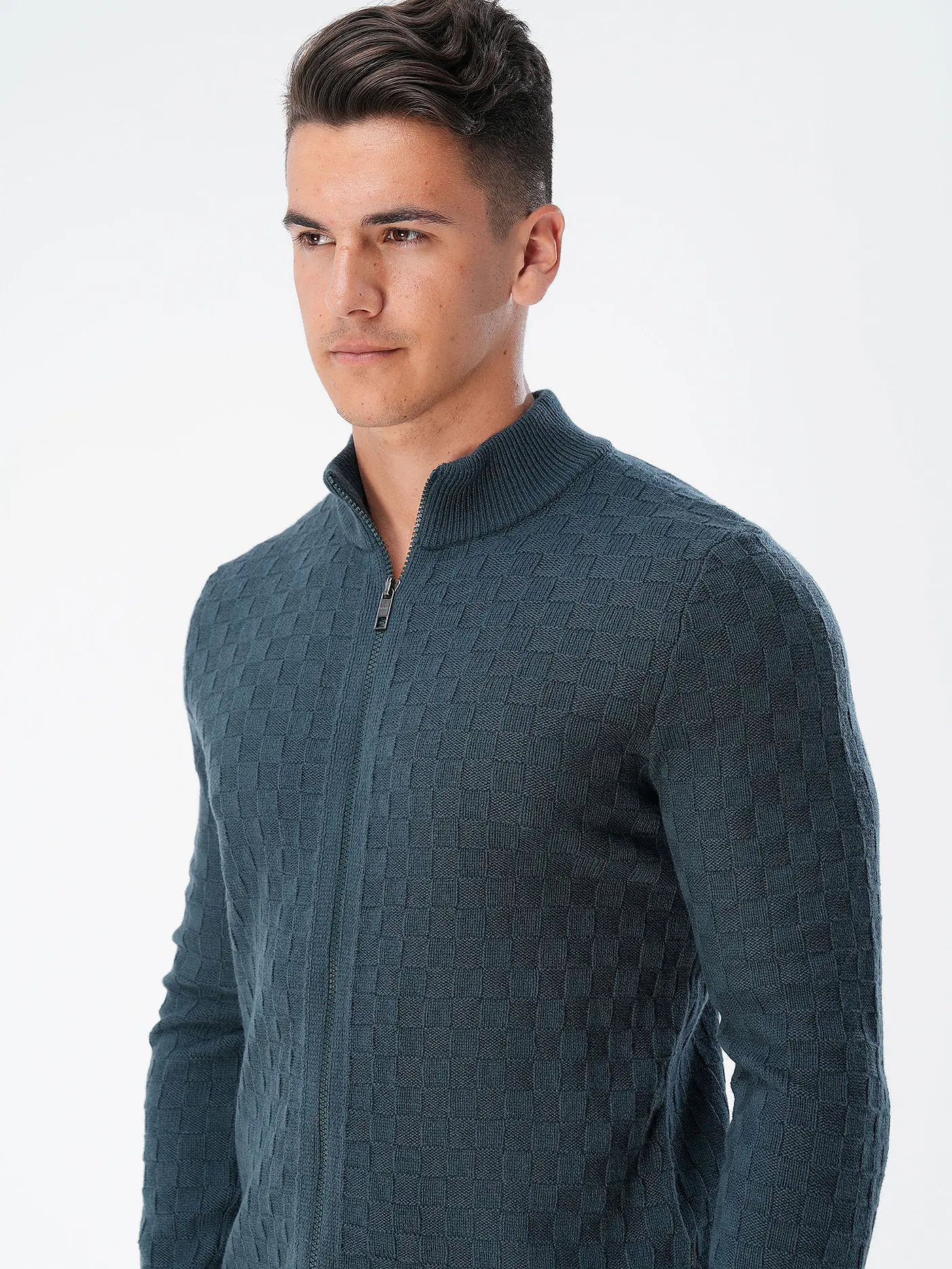 MAERZ | Strickjacke | petrol