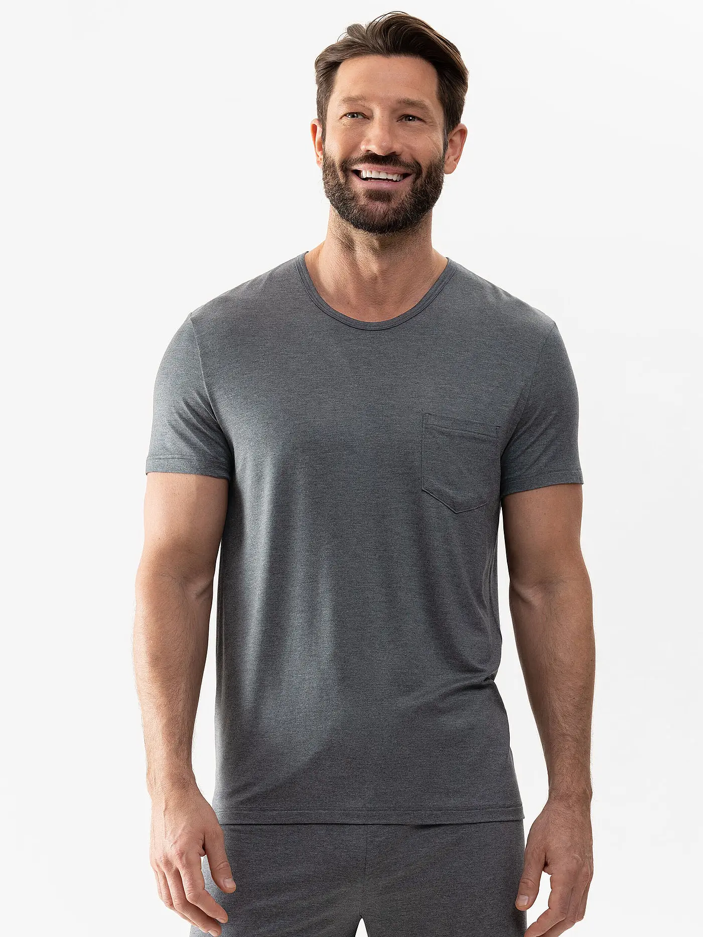 MEY | Pyjamashirt | grau