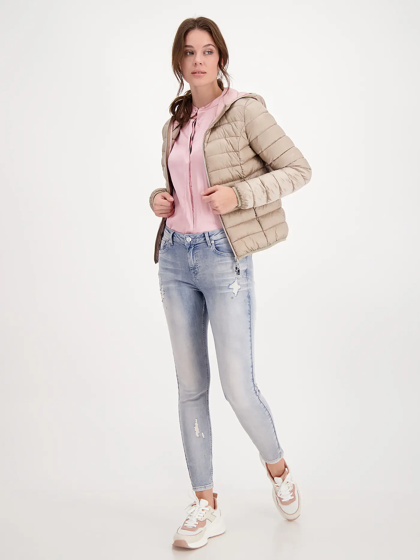 MONARI | Leichsteppjack | beige