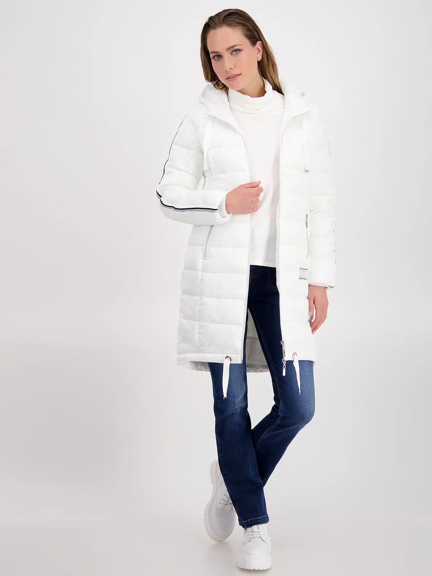 MONARI | Steppmantel | creme