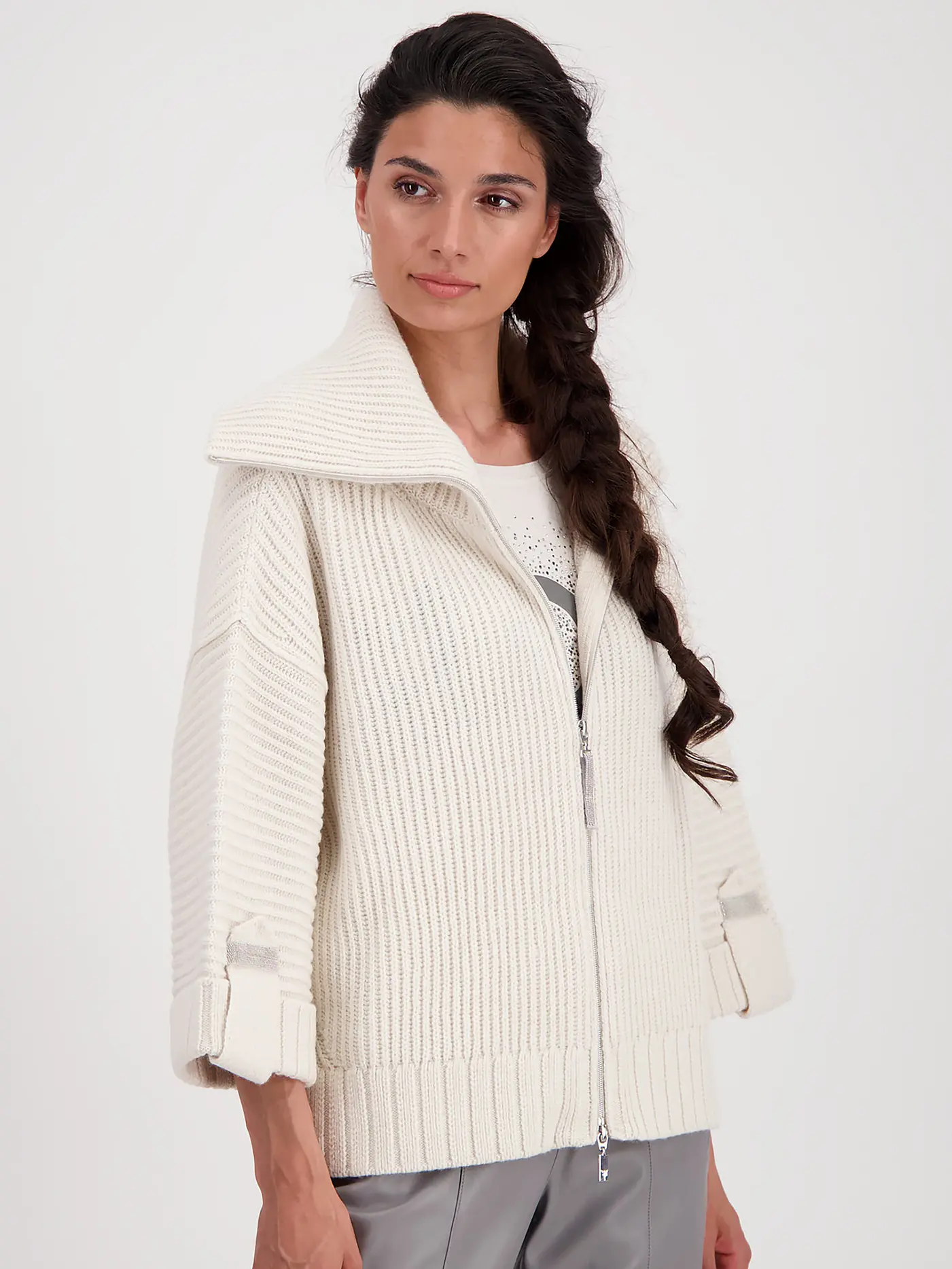 MONARI | Strickjacke | creme