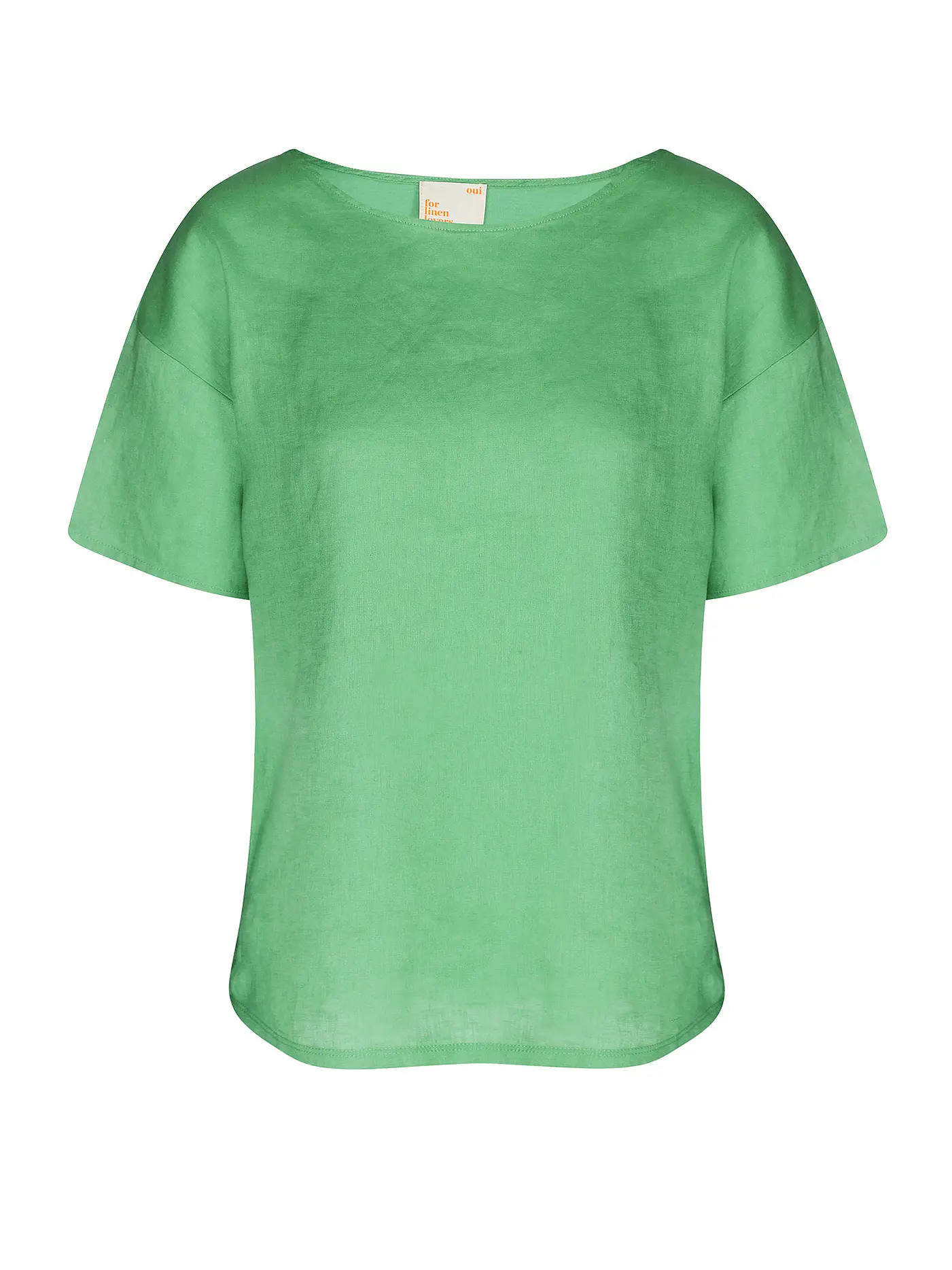 OUÍ | Leinenbluse | grün