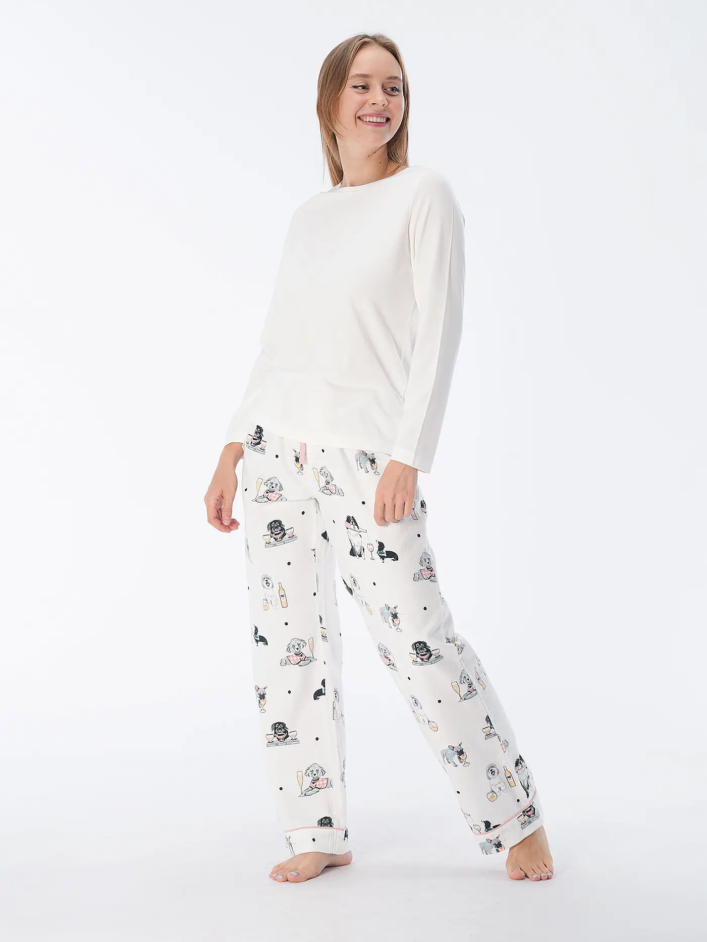 P.J.SALVAGE | Pyjamahose | creme