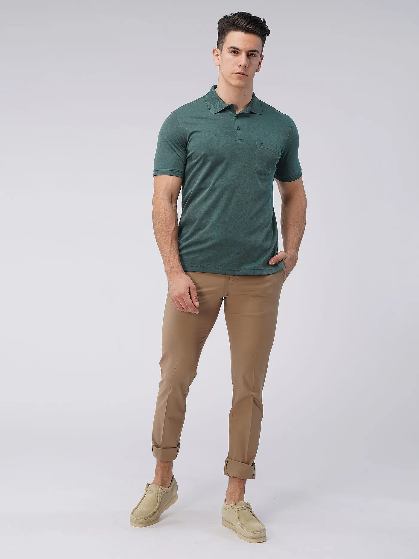 RAGMAN | Poloshirt | grün