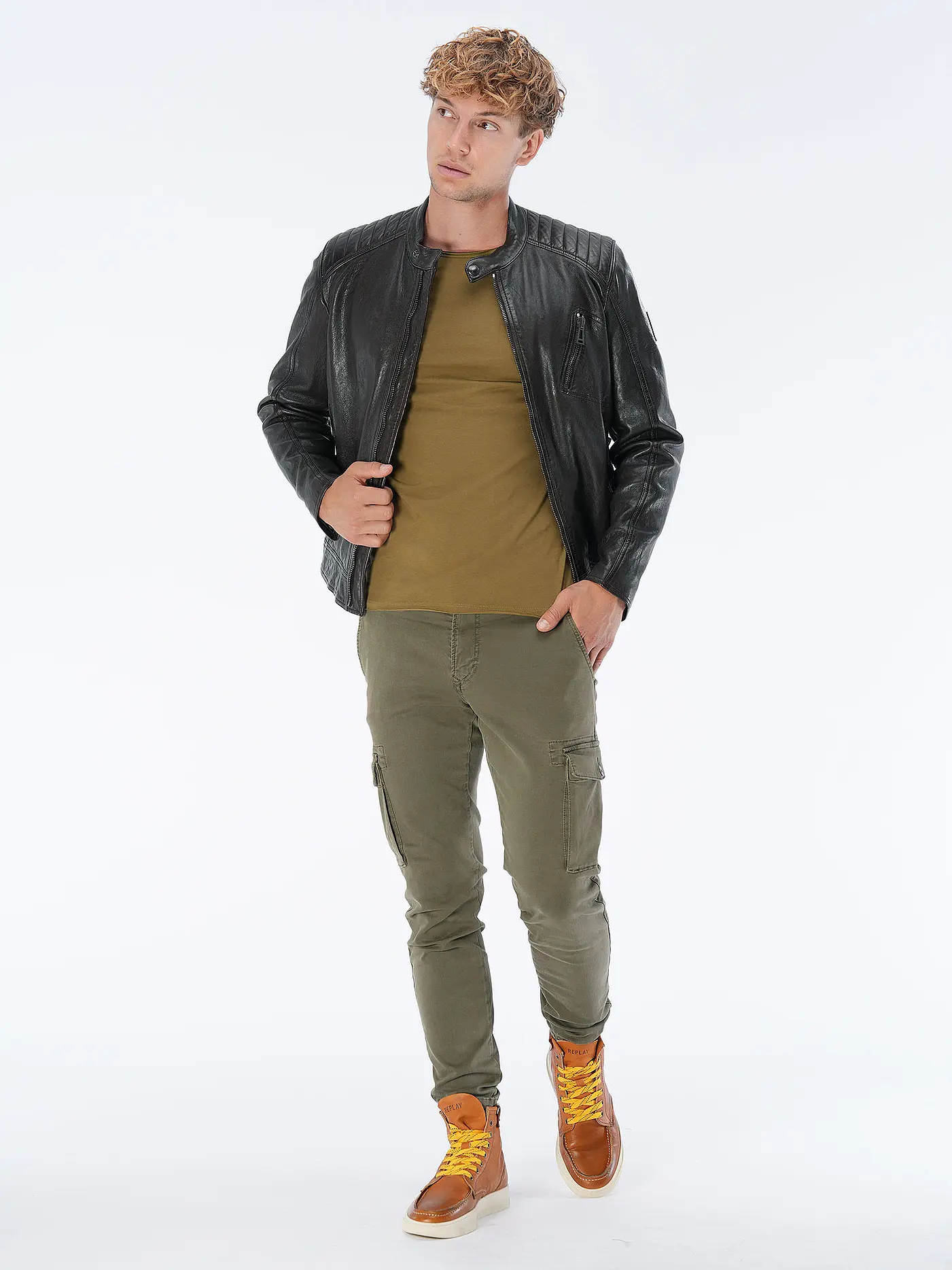 REPLAY | Langarmshirt | olive