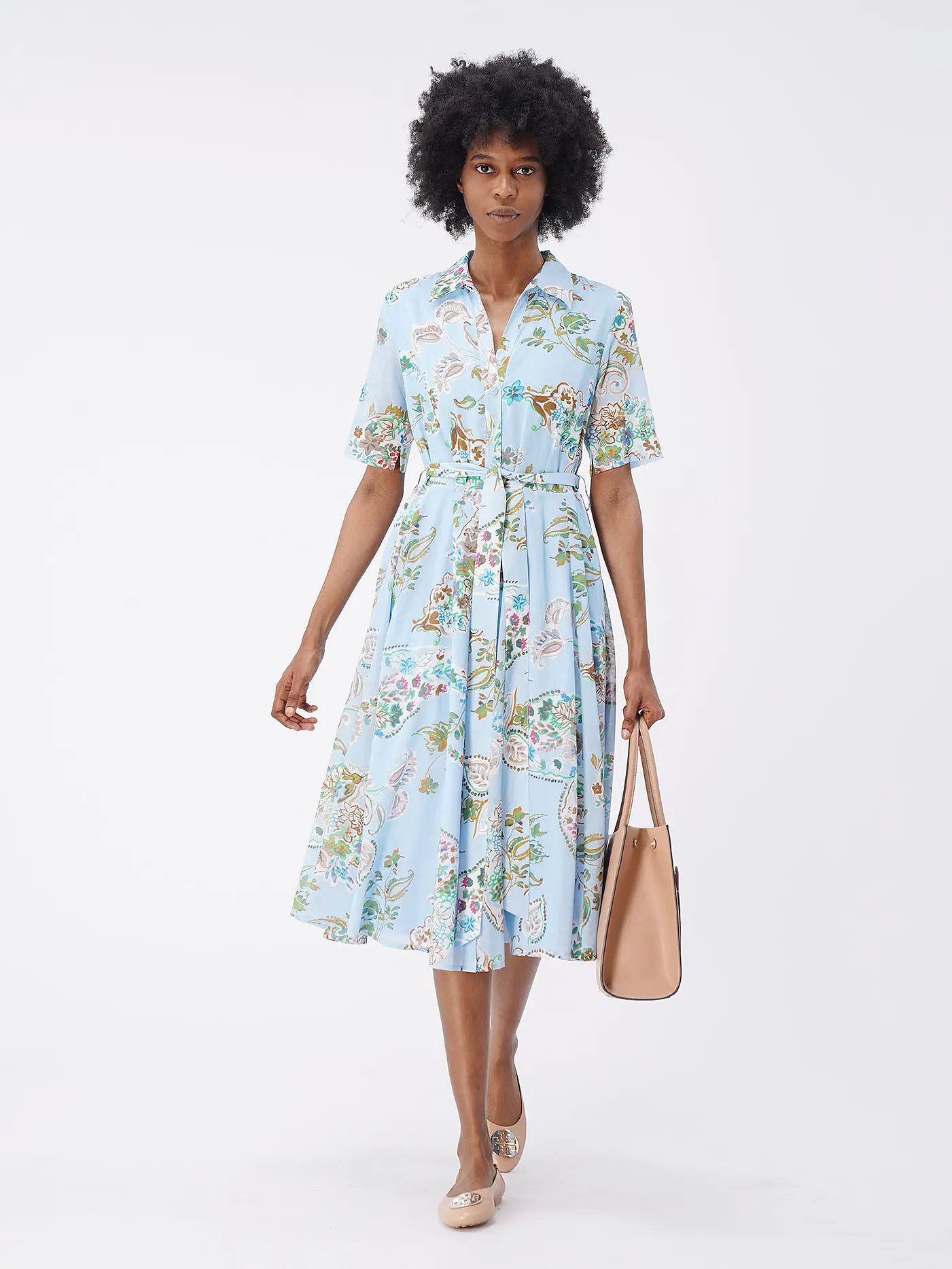 RIANI | Hemdblusenkleid | hellblau