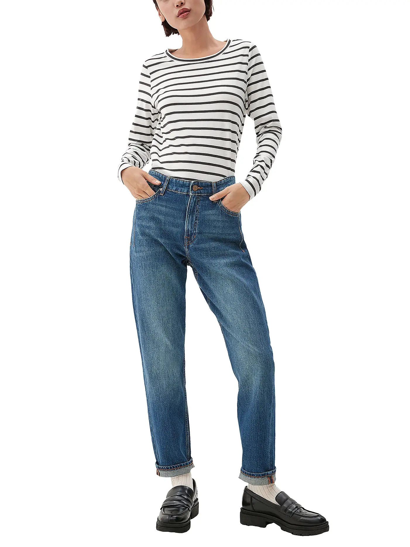 S.OLIVER | Langarmshirt | blau