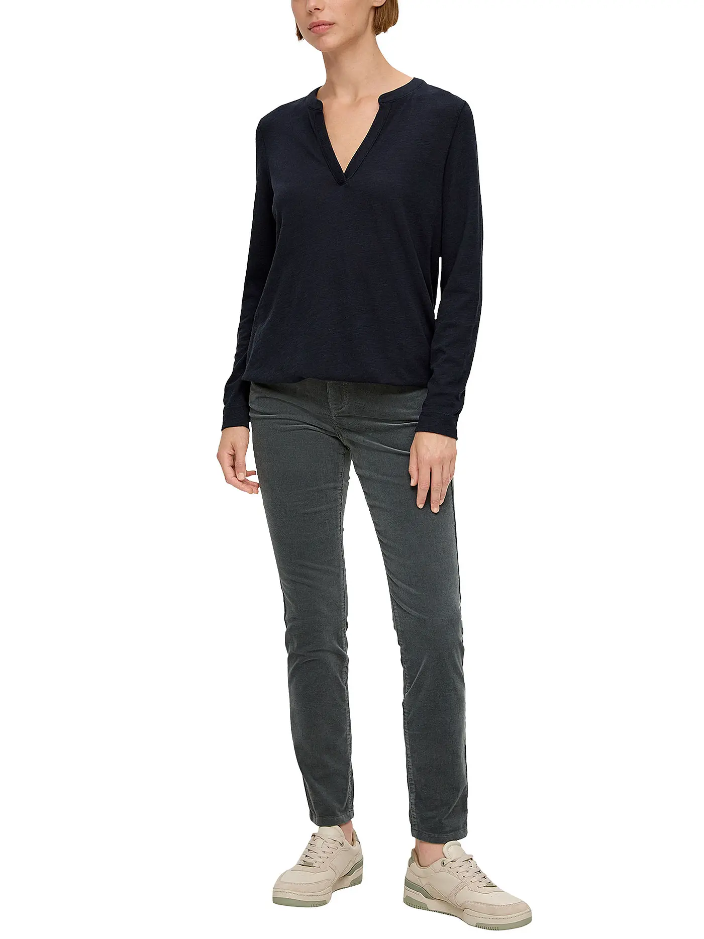S.OLIVER | Langarmshirt | dunkelblau