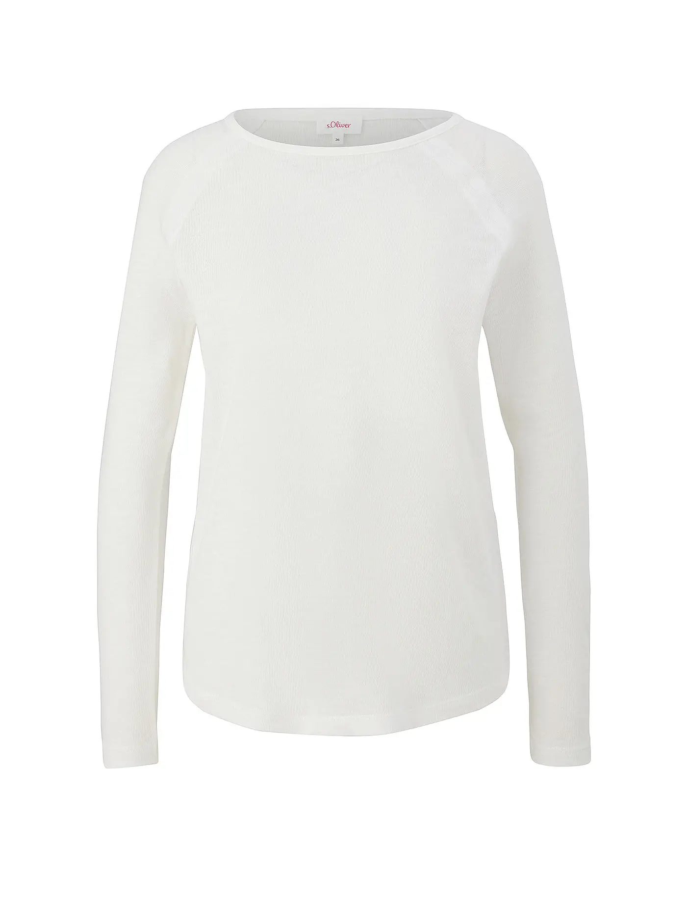 S.OLIVER | Langarmshirt | weiss