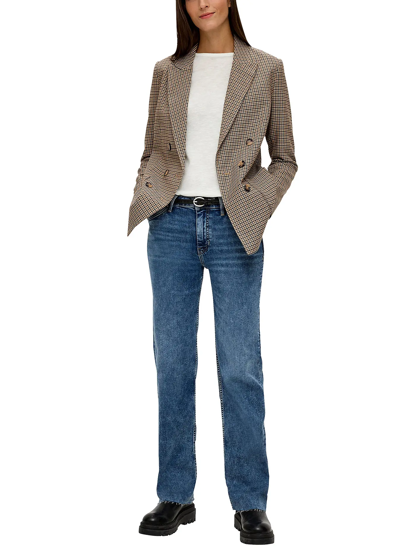 S.OLIVER | Langarmshirt | weiss