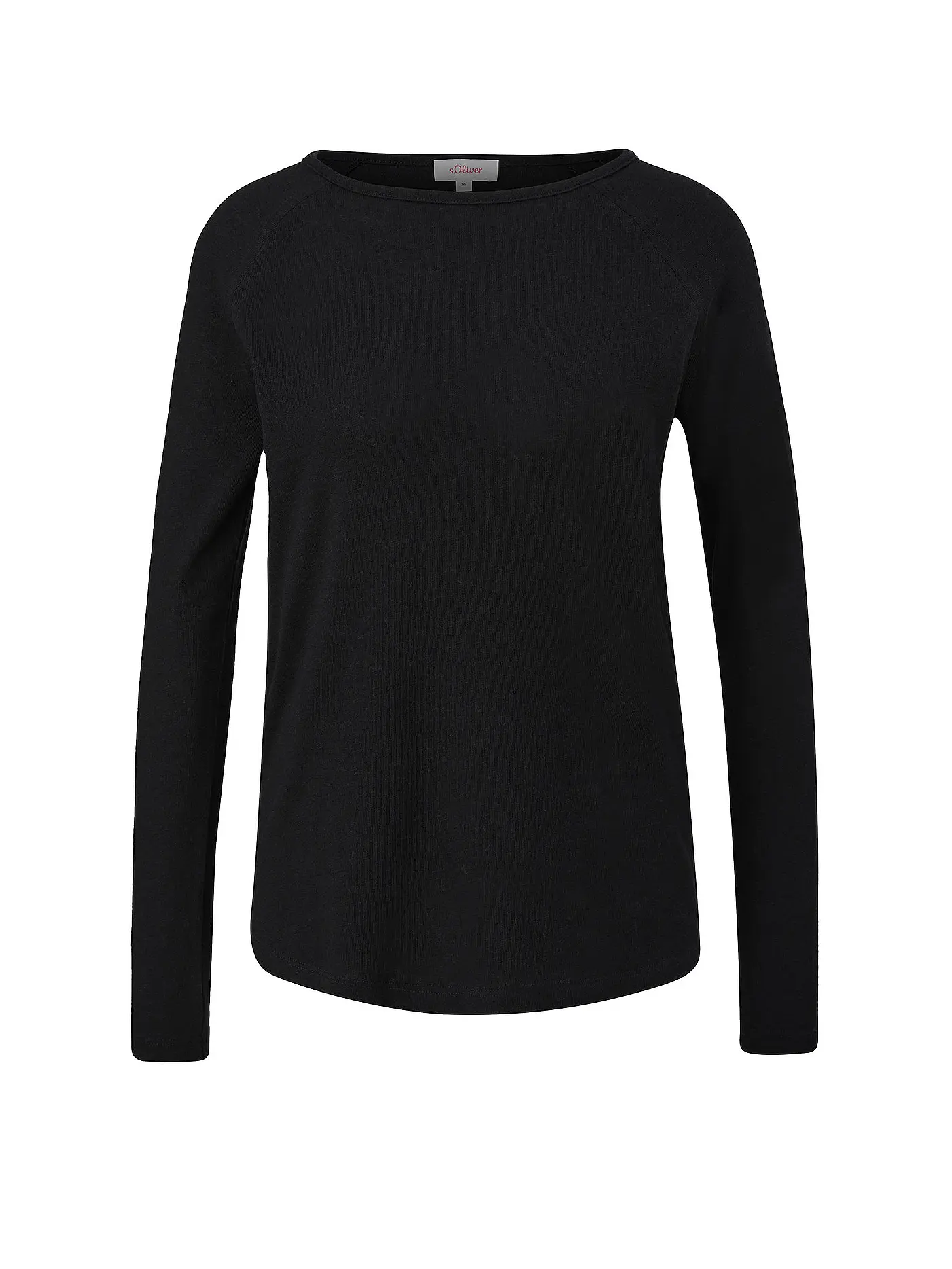 S.OLIVER | Langarmshirt | schwarz