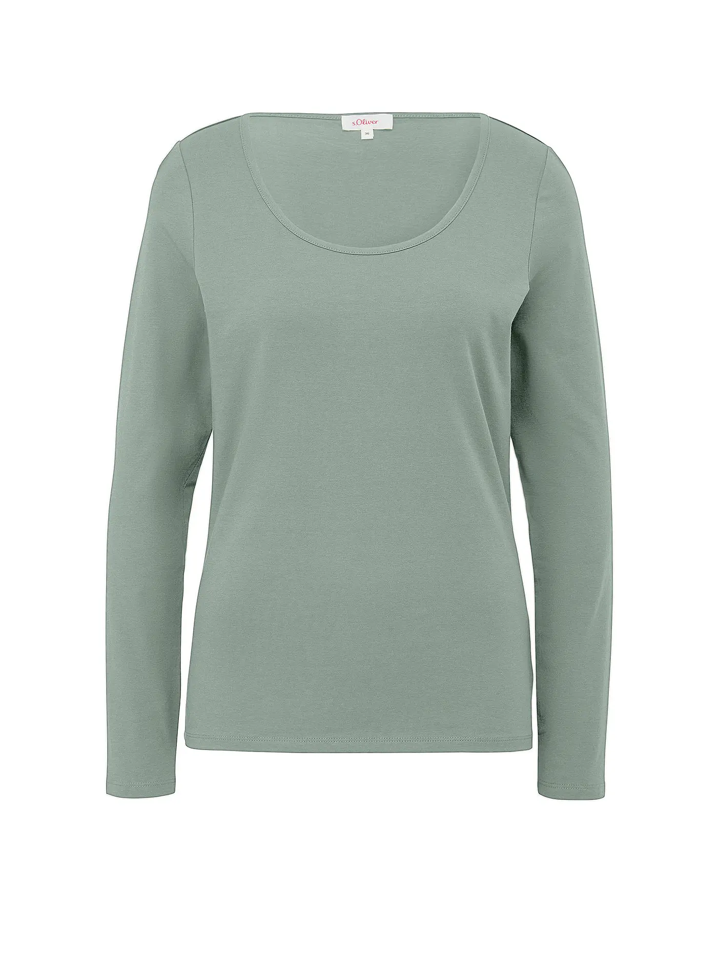 S.OLIVER | Langarmshirt | hellgrün