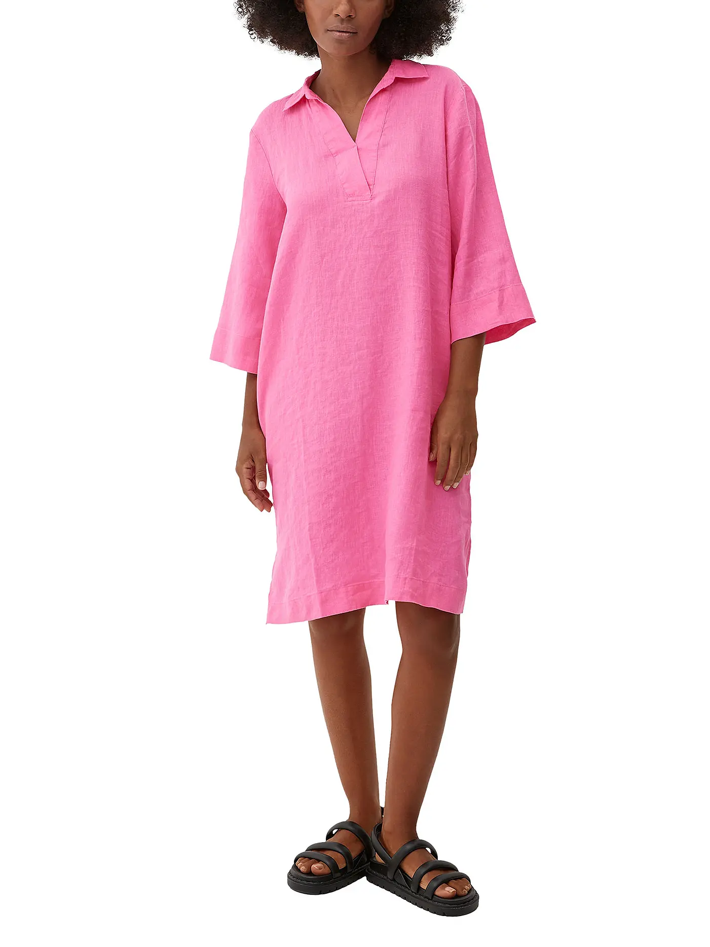 S.OLIVER | Leinenkleid | pink