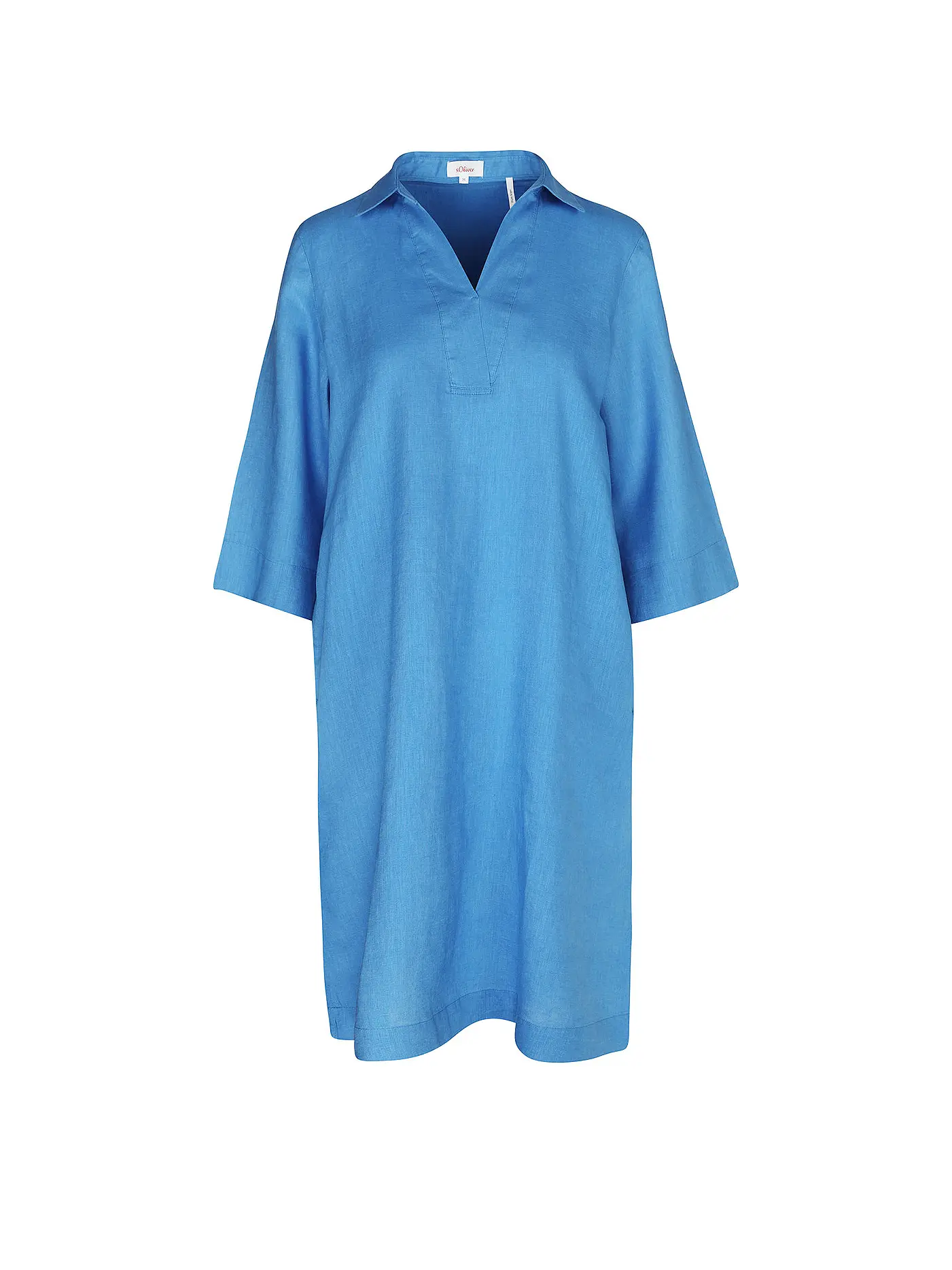 S.OLIVER | Leinenkleid | blau