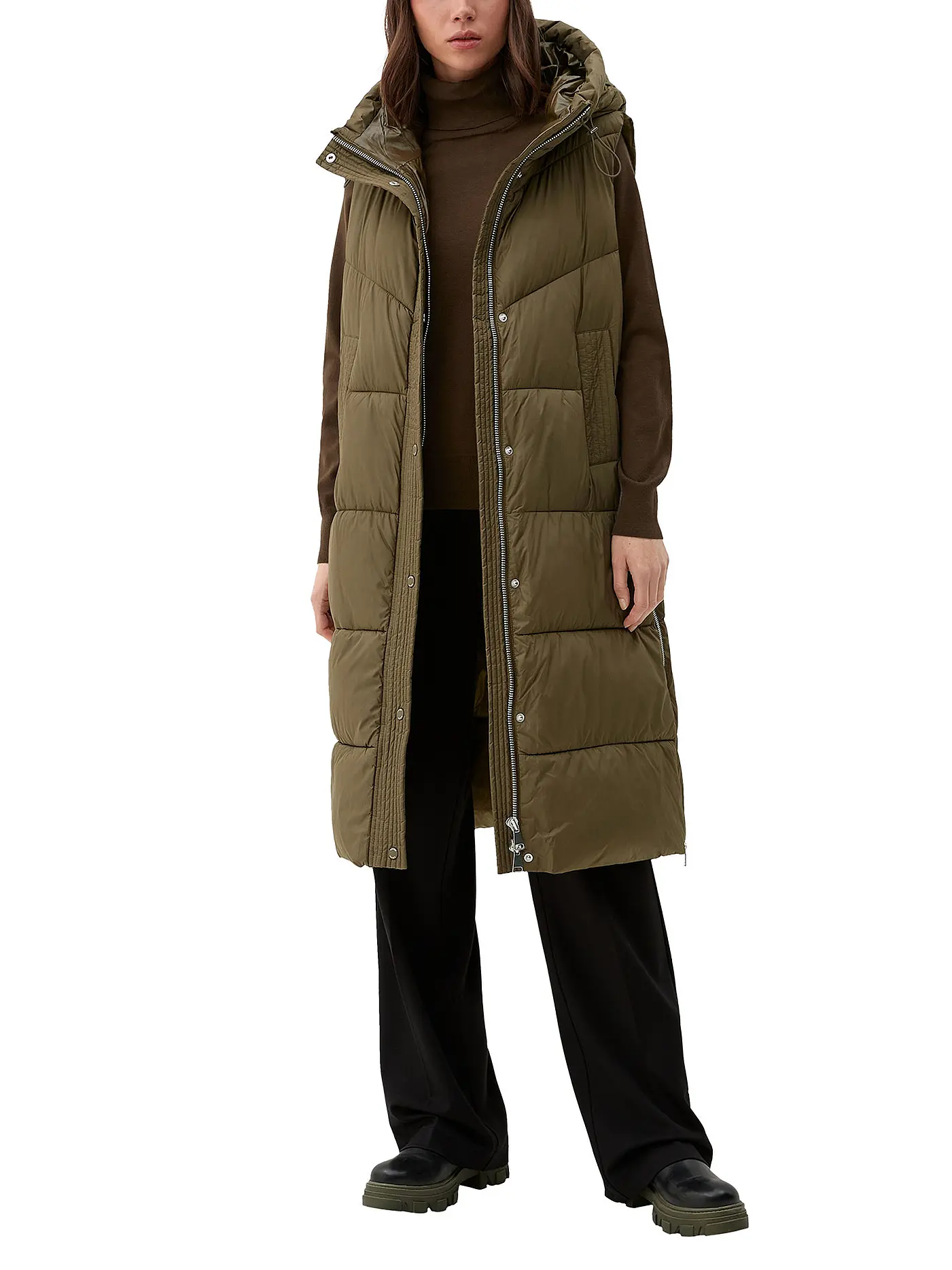S.OLIVER | Steppgilet | olive