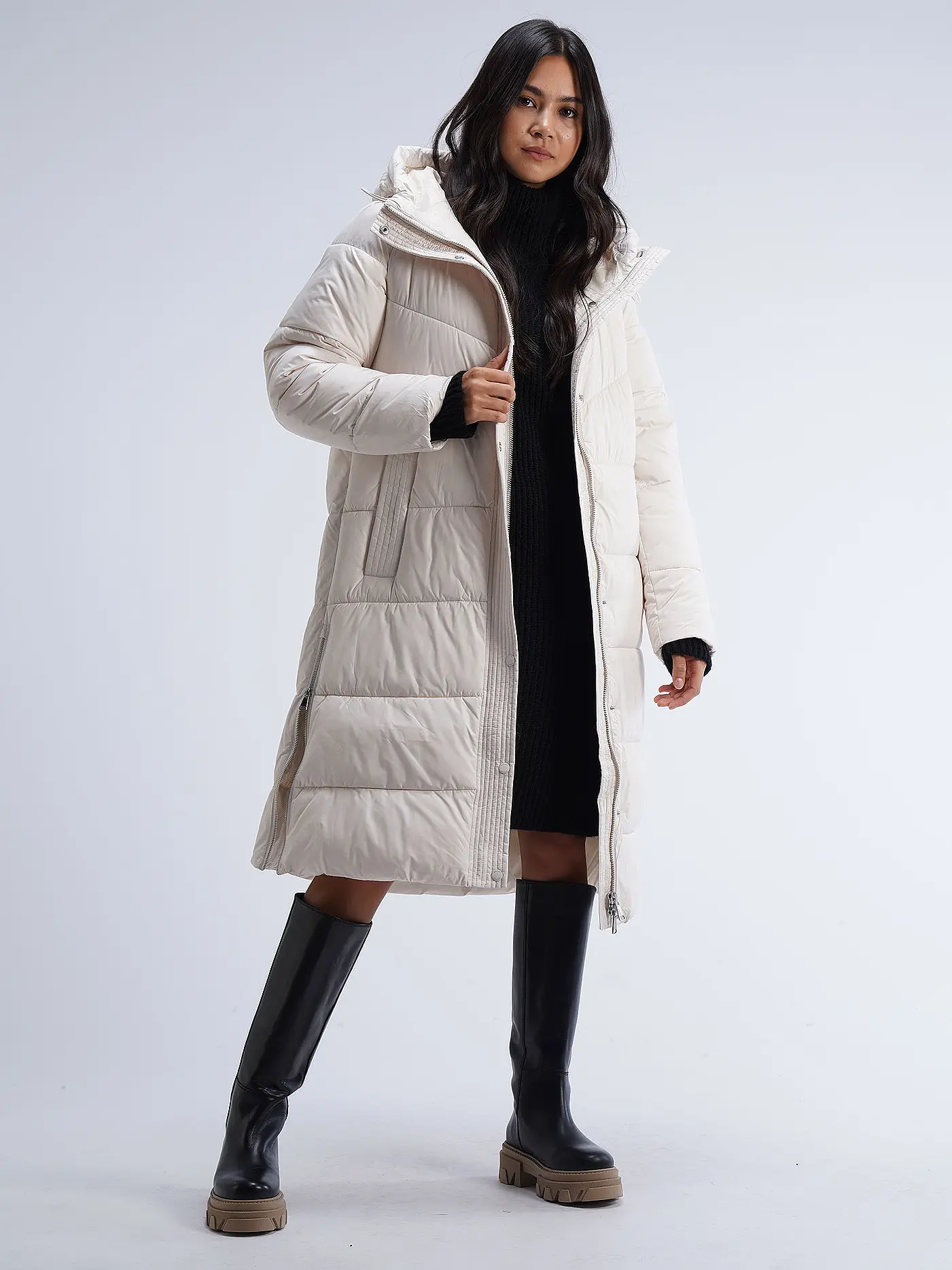 S.OLIVER | Steppmantel | creme