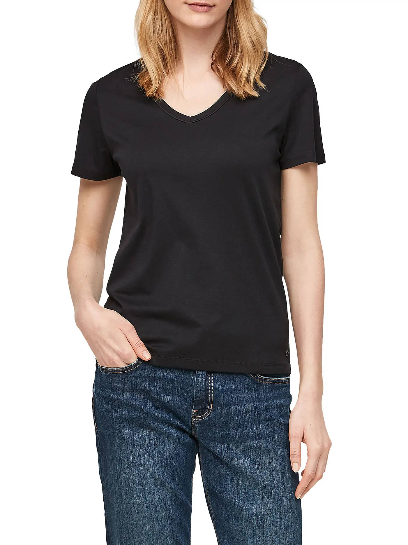 S.OLIVER | T-Shirt | schwarz