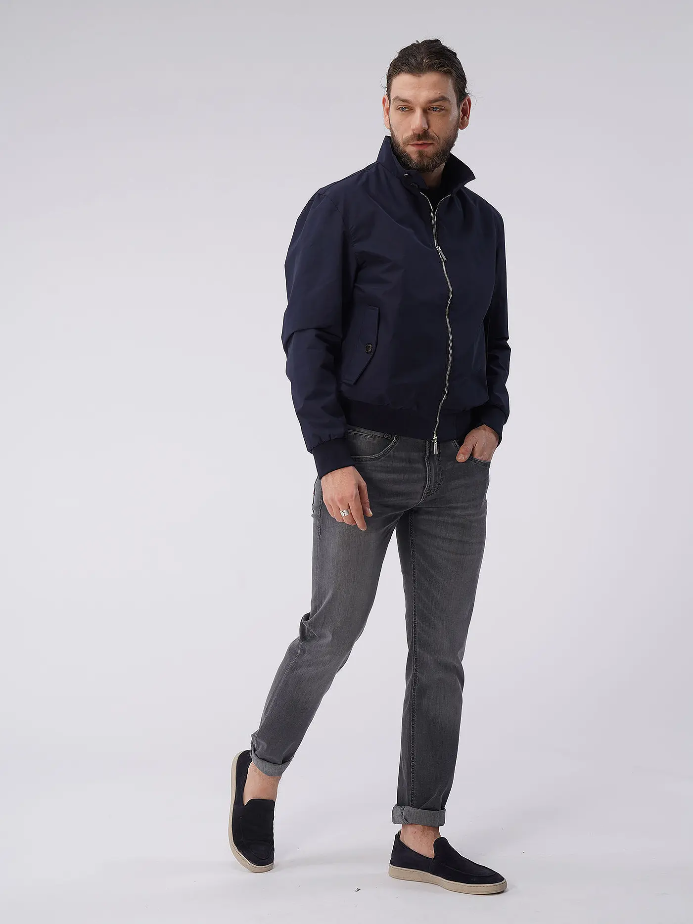 SELECTED | Blouson | blau