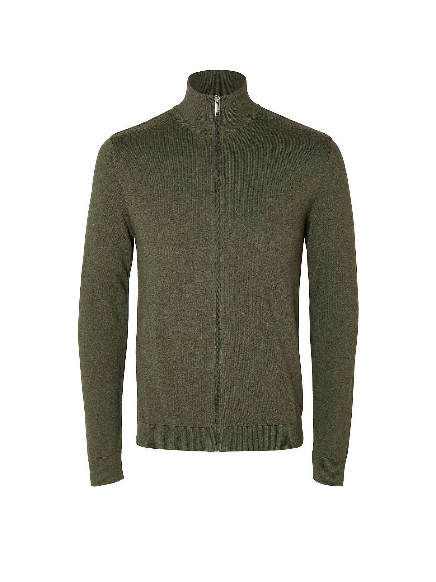 SELECTED | Strickjacke | olive