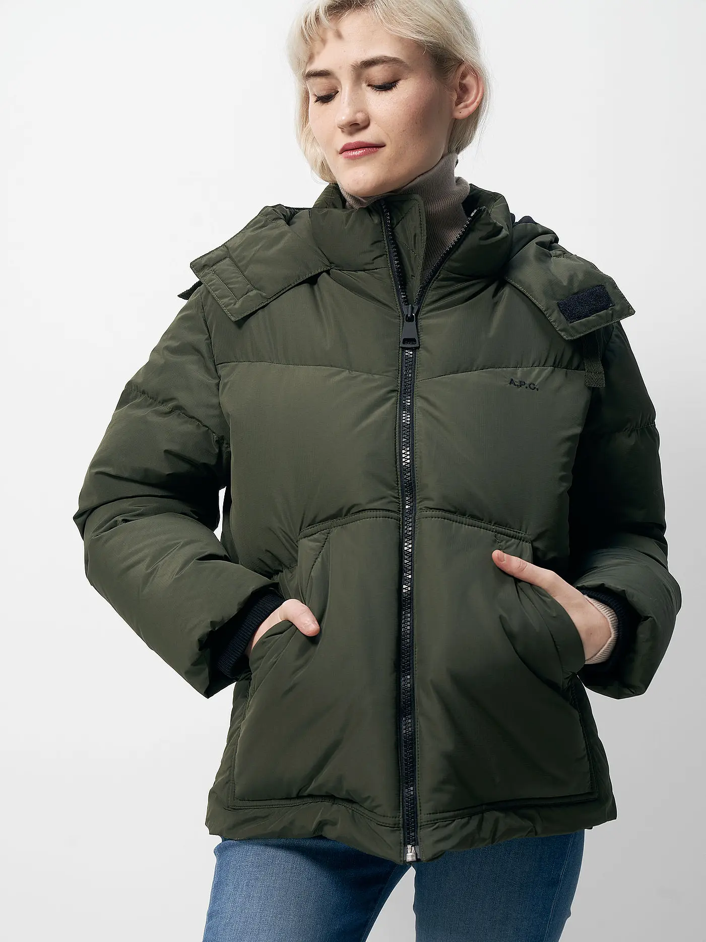 A.P.C. | Daunenjacke Marine | grün