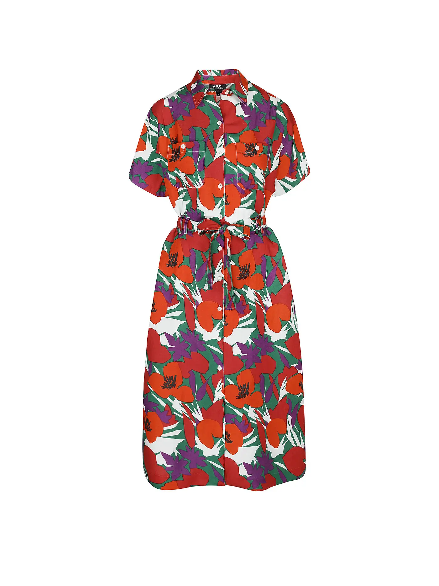 A.P.C. | Hemdblusenkleid NEW DREW | rot