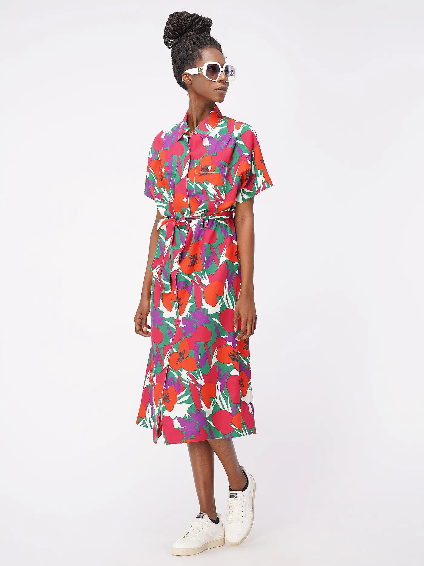 A.P.C. | Hemdblusenkleid NEW DREW | rot