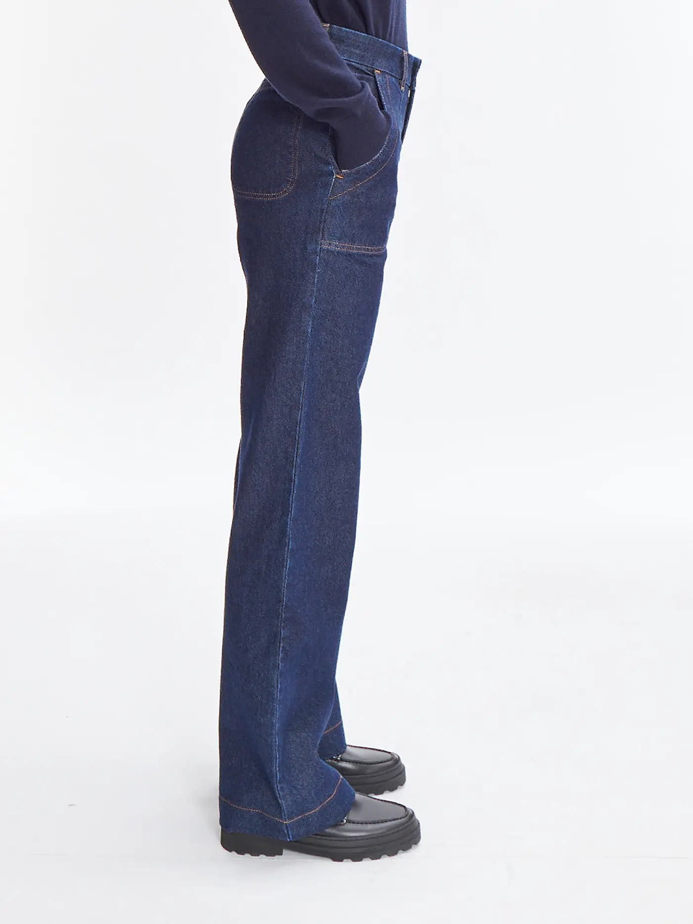 A.P.C. | Jeans Wide Leg SEASIDE | dunkelblau