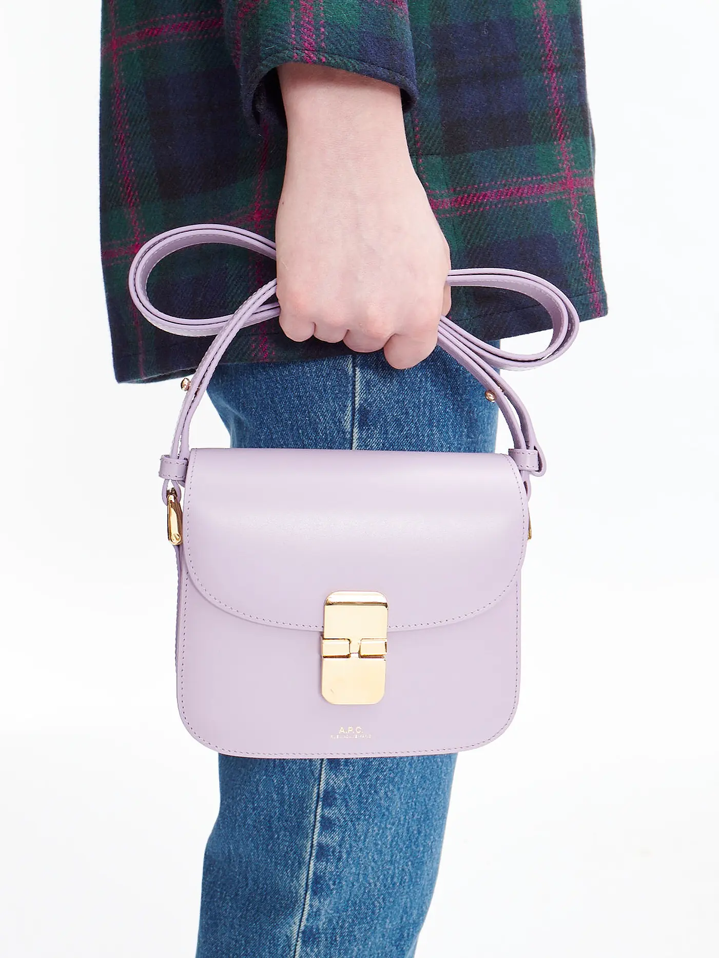 A.P.C. | Ledertasche - Mini Bag GRACE XSmall  | lila