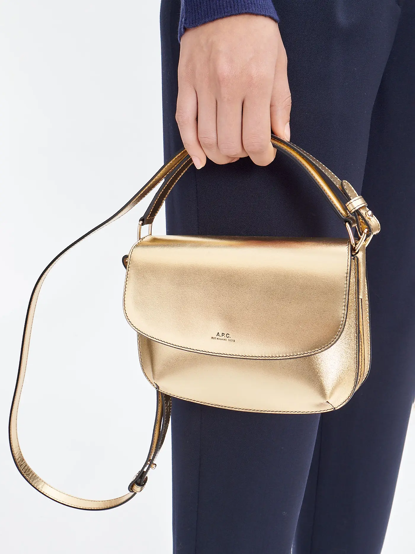 A.P.C. | Ledertasche - Mini Bag SARAH  | gold