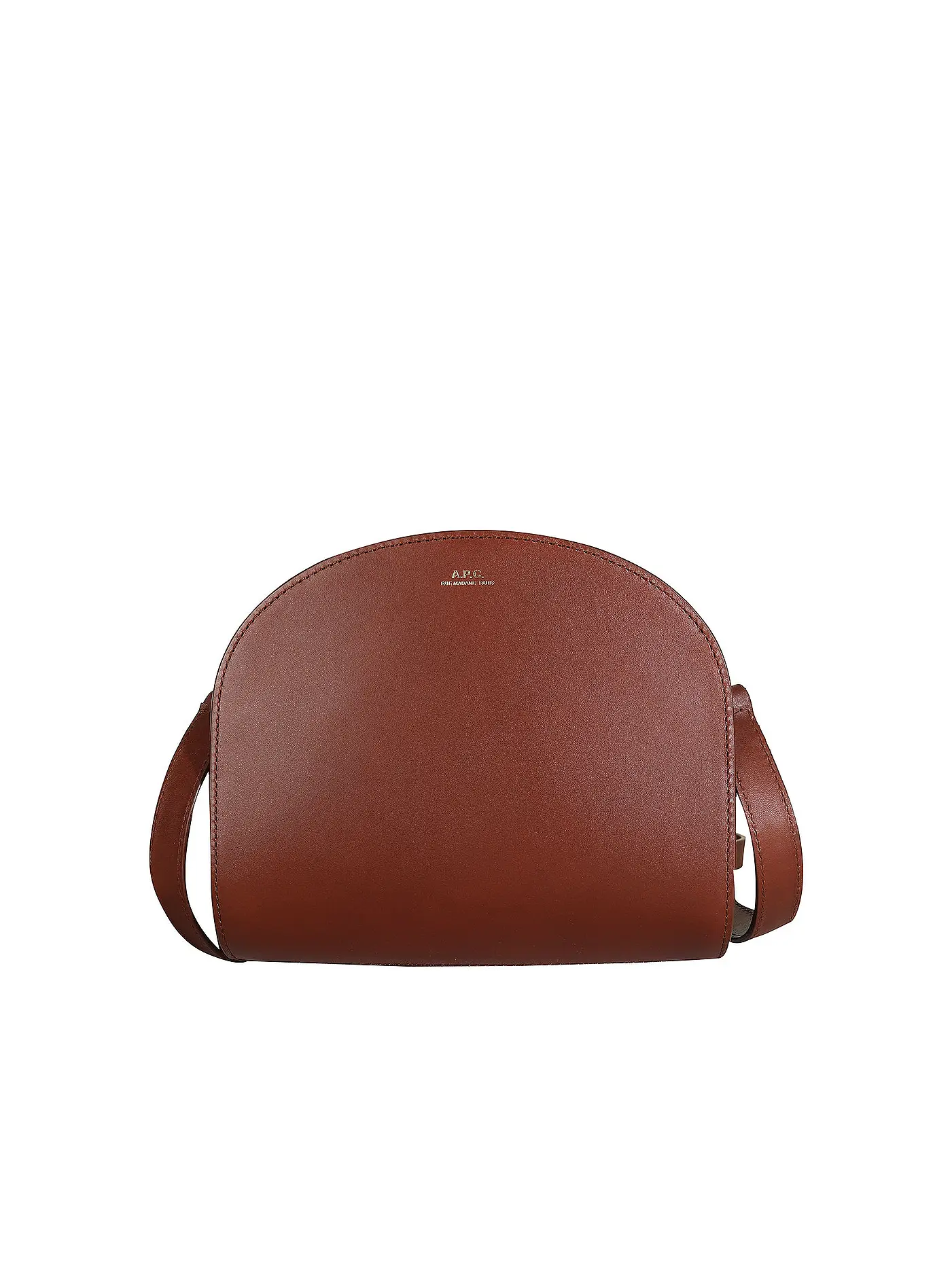 A.P.C. | Ledertasche - Umhängetasche DEMI-LUNE | braun