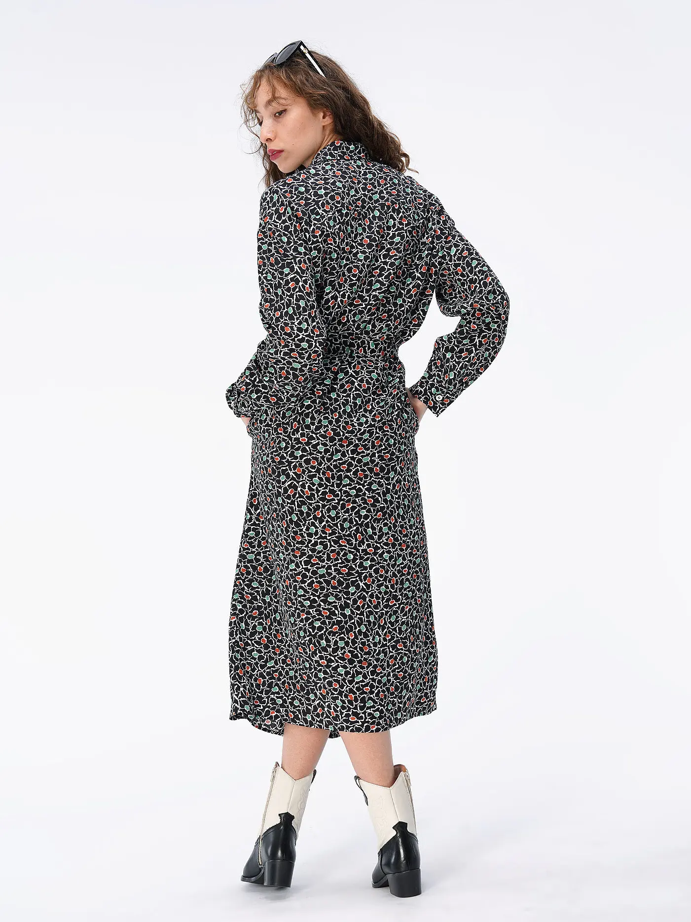 A.P.C. | Midikleid Valentine | schwarz