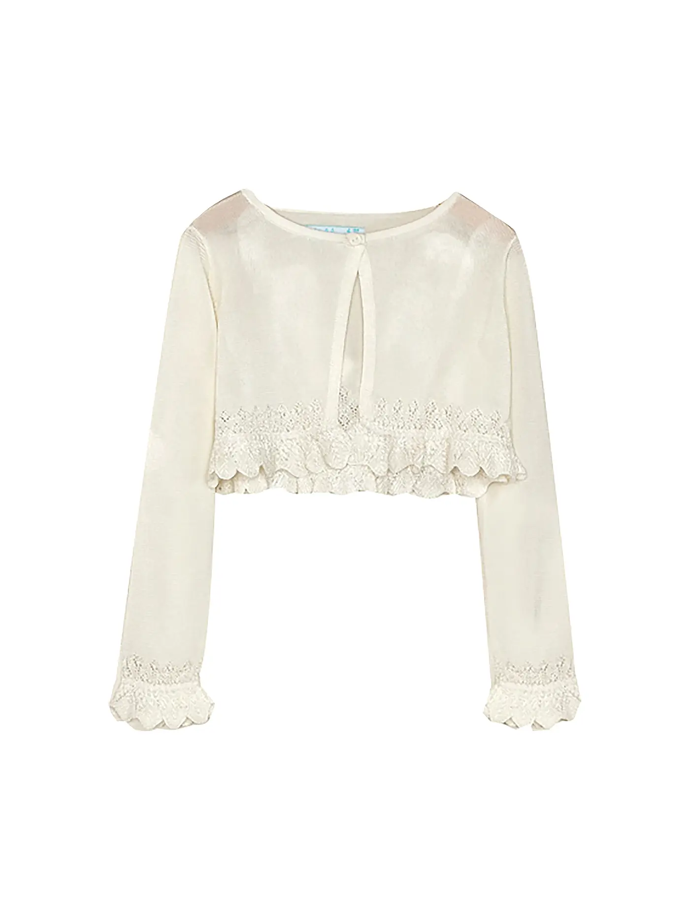 ABEL & LULA | Mädchen Strickbolero | weiss