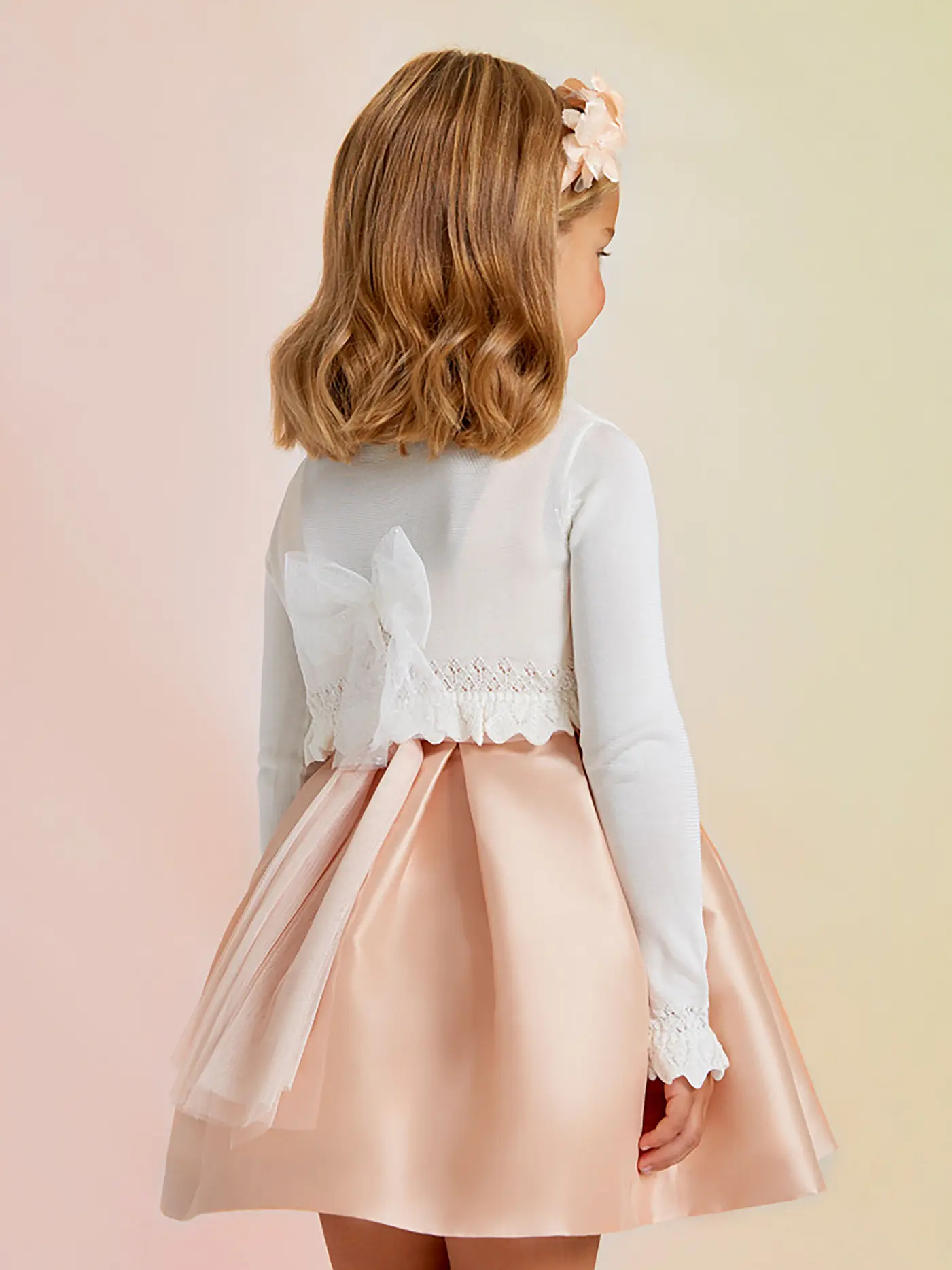 ABEL & LULA | Mädchen Strickbolero | weiss