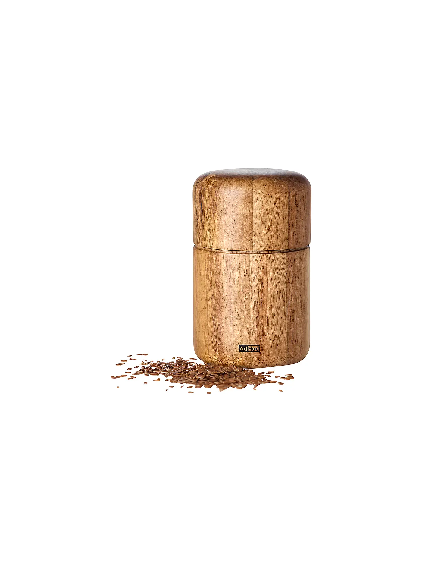 AD HOC | Leinsamen- und Sesammühle SEEDO 10,4cm Akazie | braun