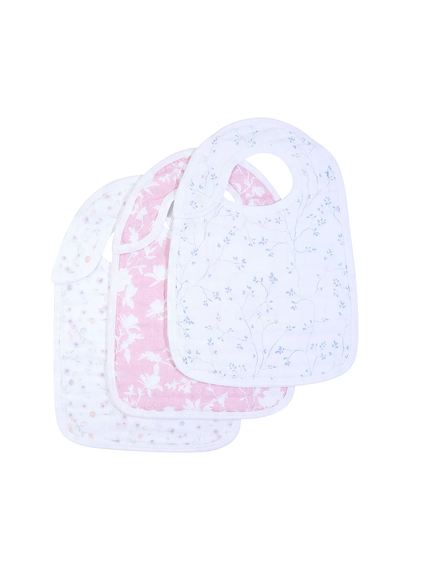 ADEN + ANAIS | Lätzchen Set Ma Fleur 3-er Pkg. | weiss