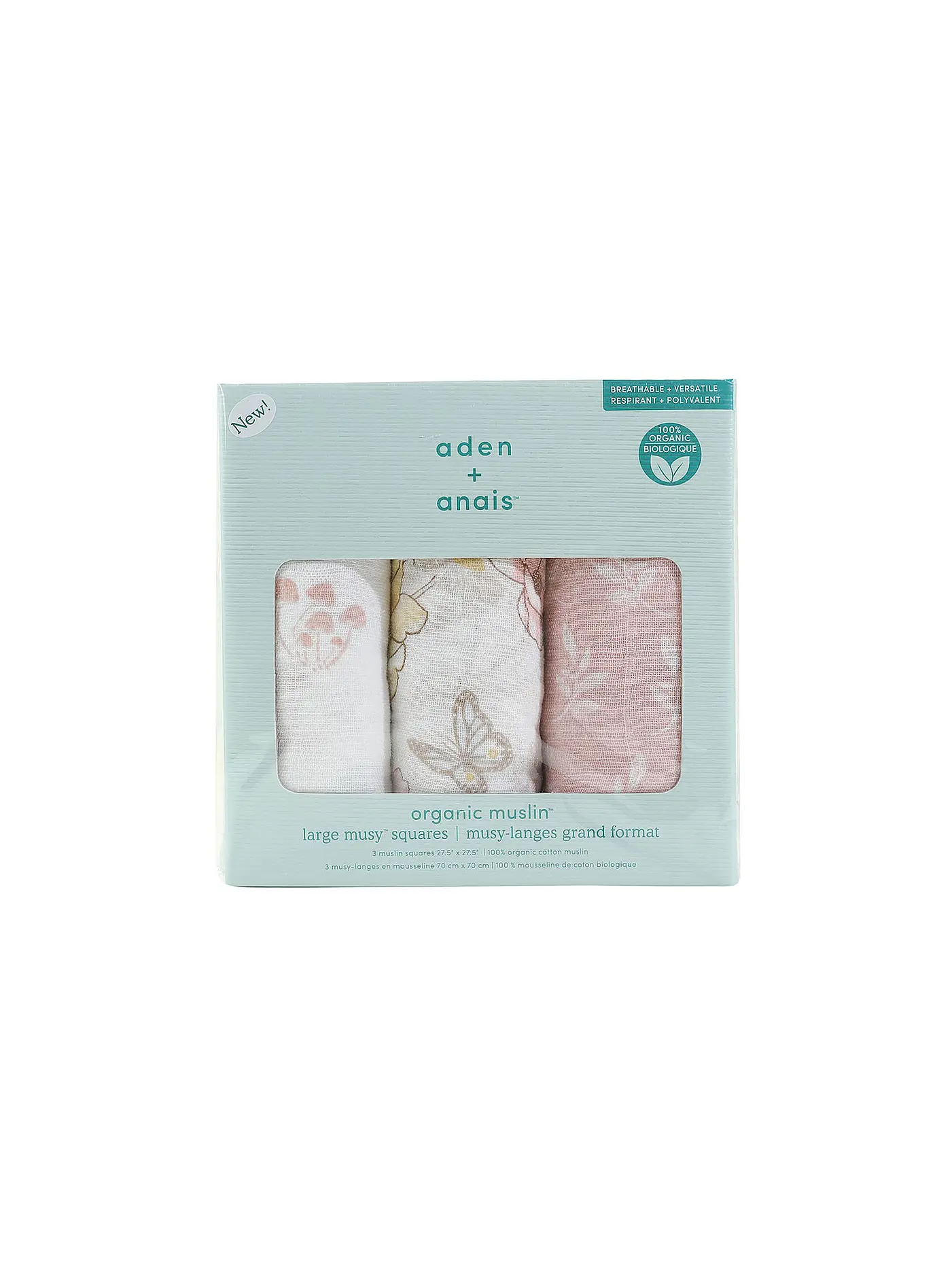 ADEN + ANAIS | Mulltuch 3er Pkg EARTHLY | weiss