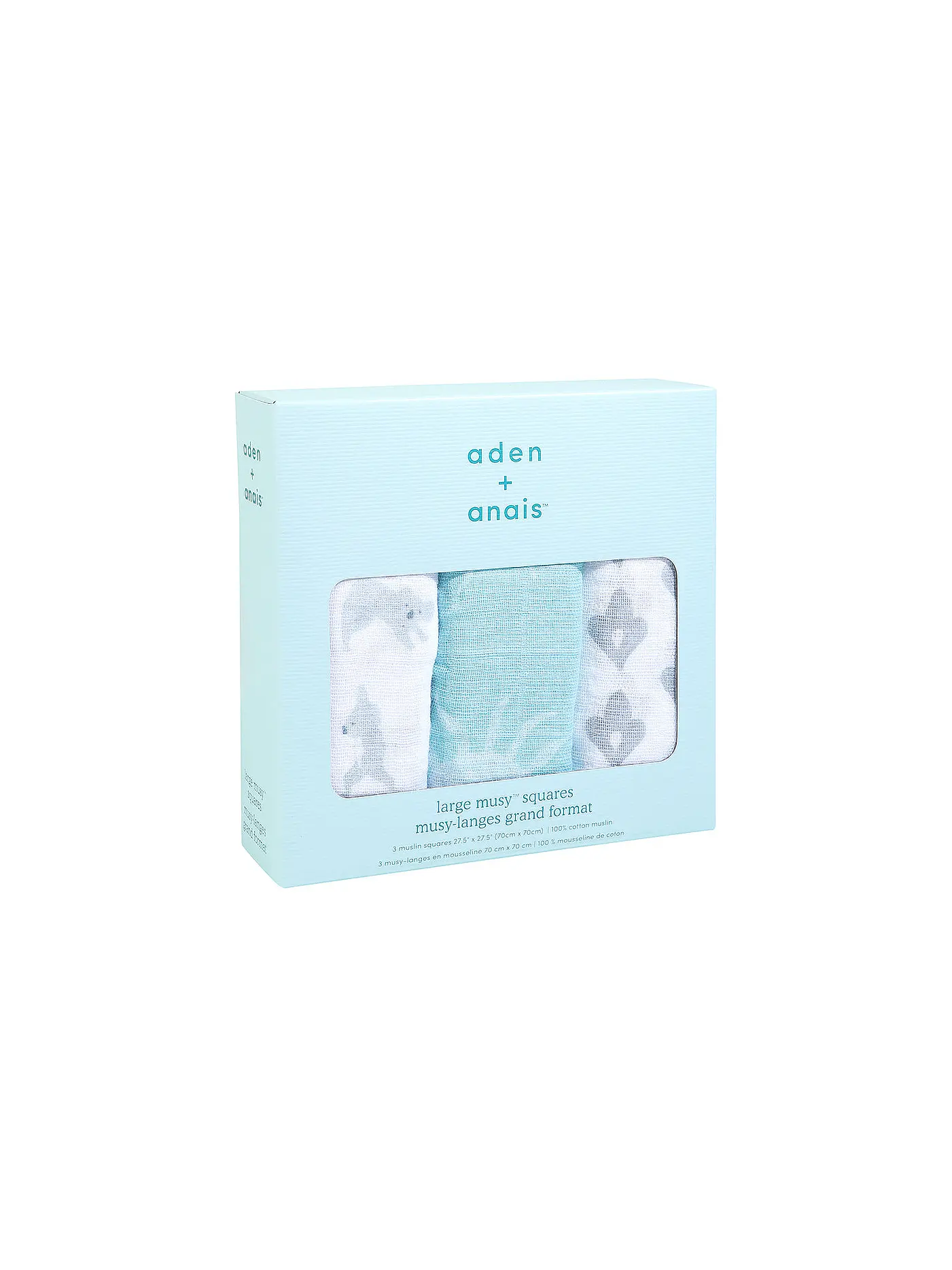 ADEN + ANAIS | Mulltuch 3er Pkg Musy Ma Fleur | weiss