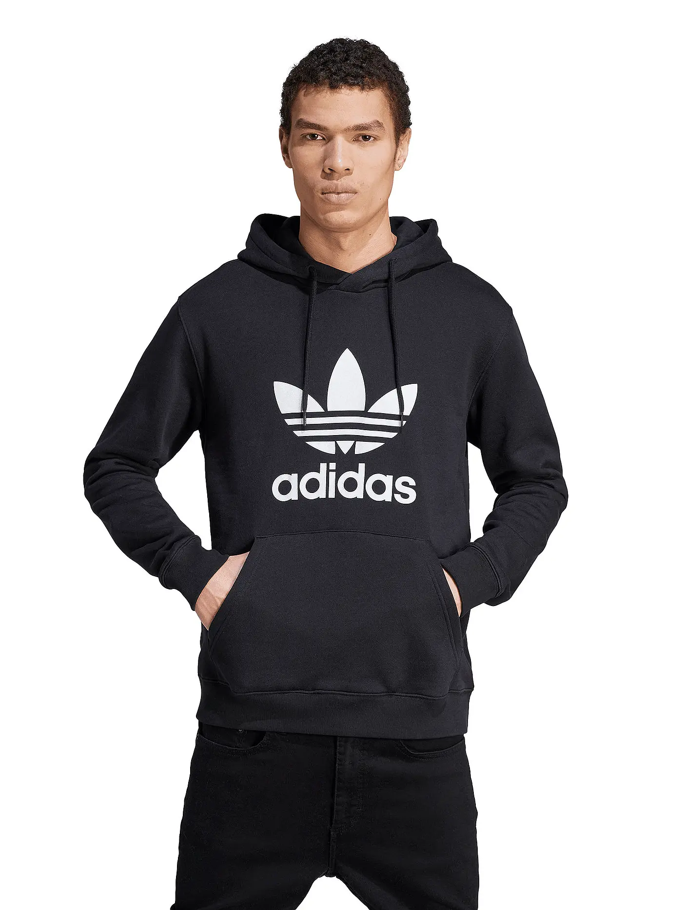 ADIDAS | Kapuzensweater - Hoodie TREFOIL  | schwarz