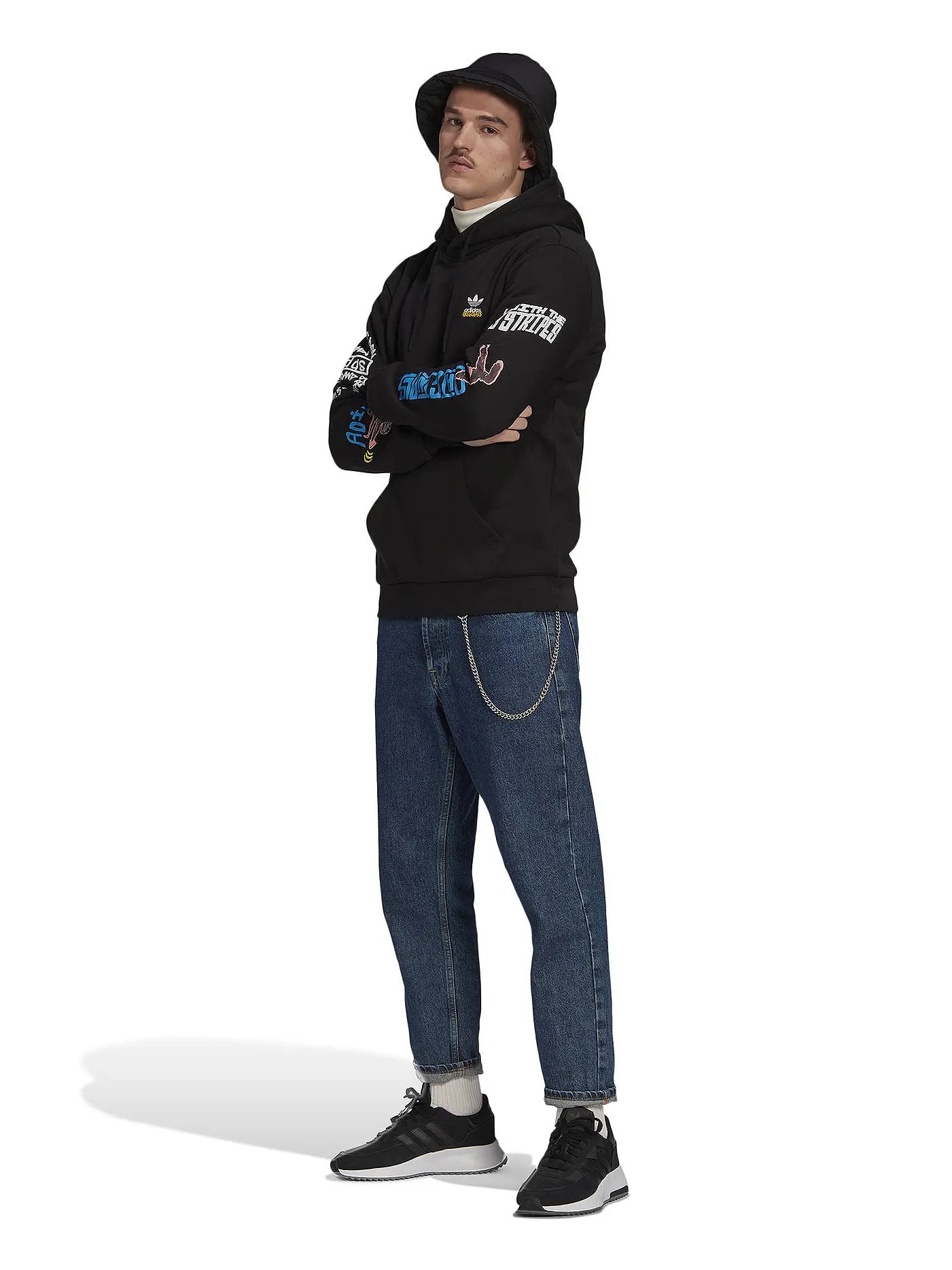 ADIDAS | Kapuzensweater | schwarz