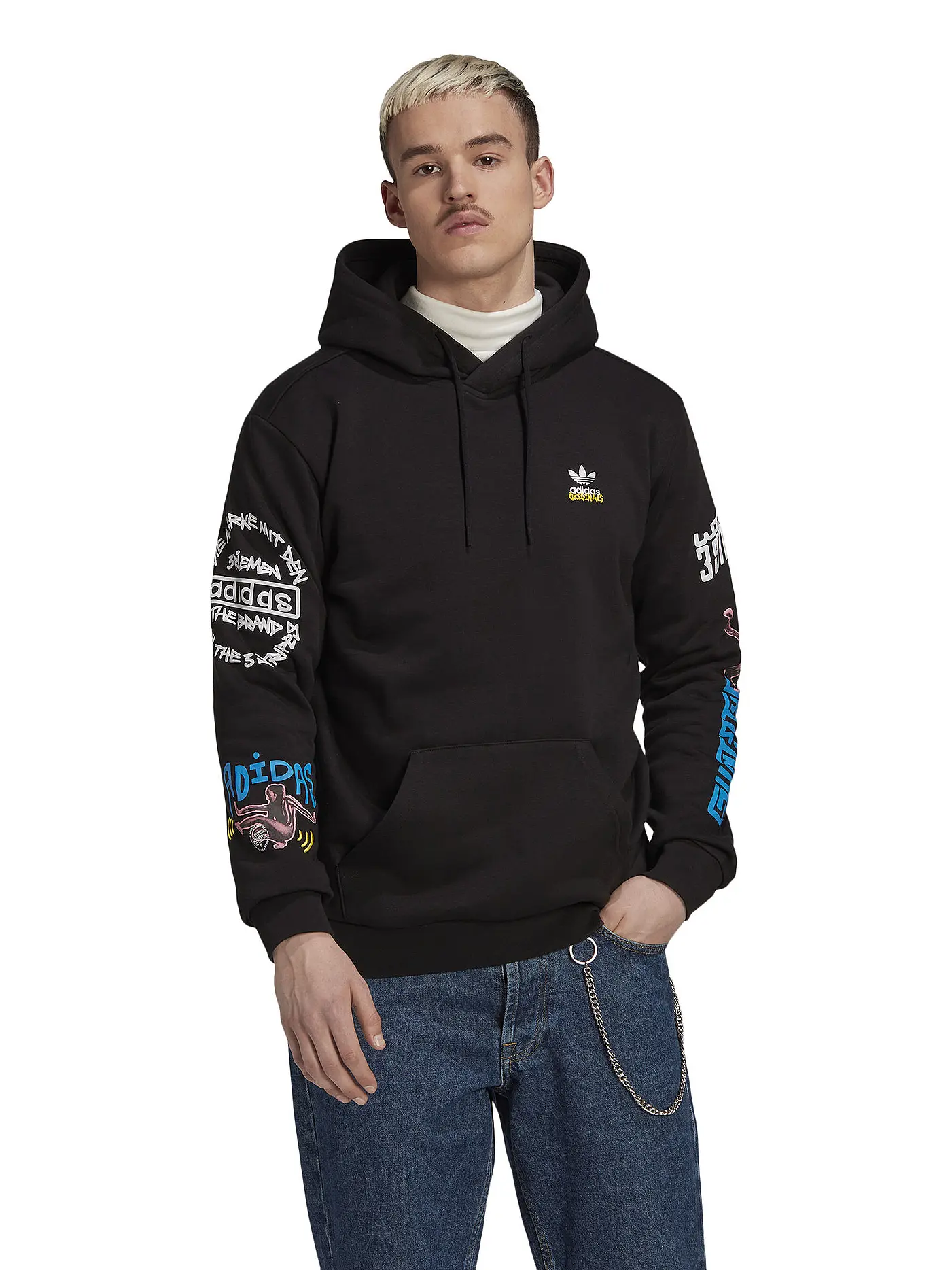 ADIDAS | Kapuzensweater | schwarz