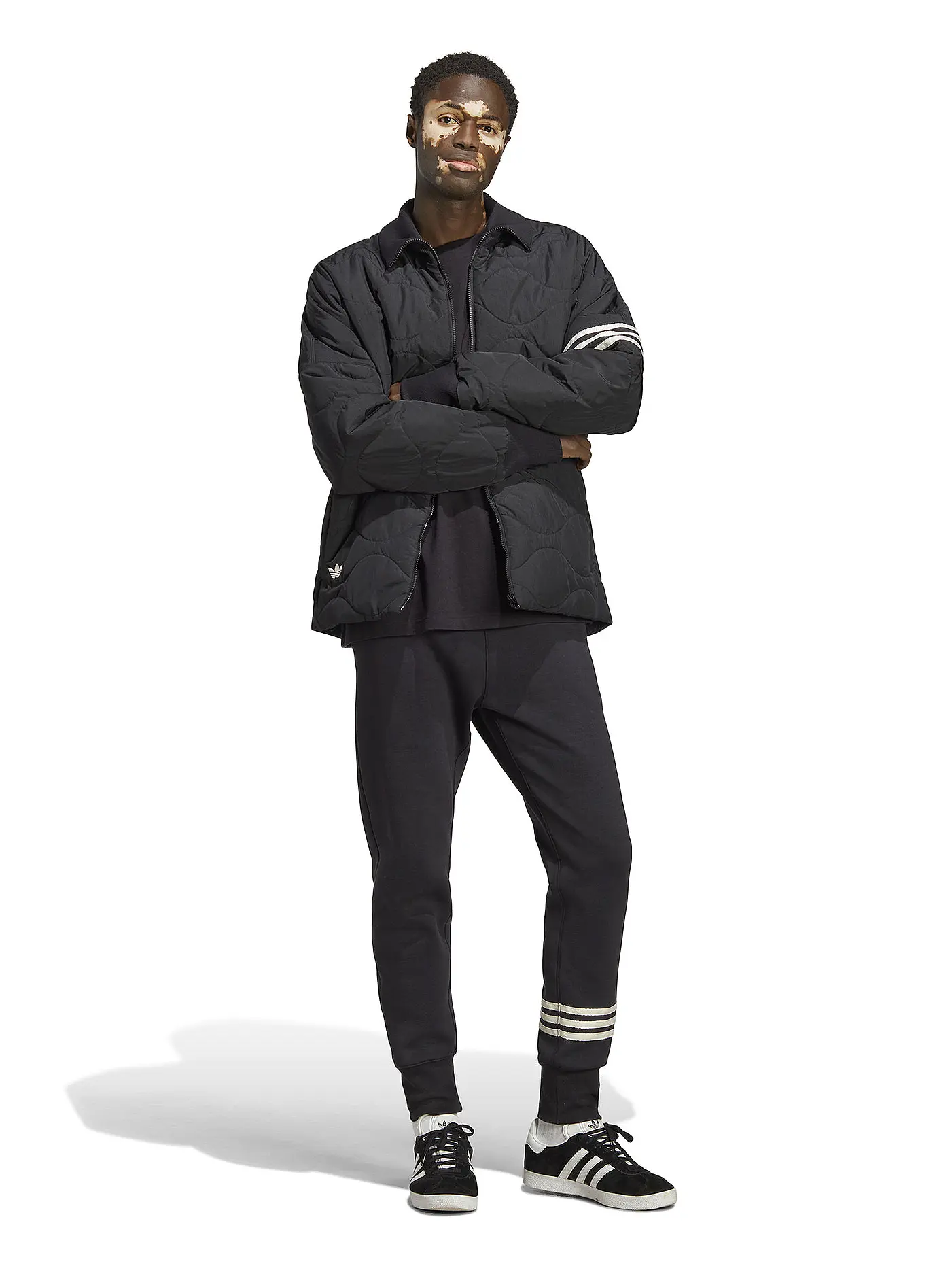 ADIDAS | Leichtsteppjacke  | schwarz