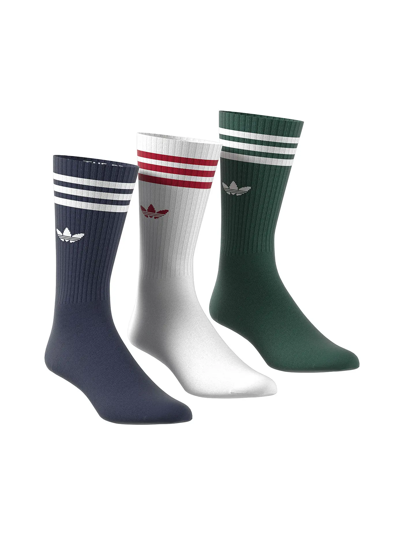 ADIDAS | Socken 3er Pkg. nindg/white/cgreen | bunt